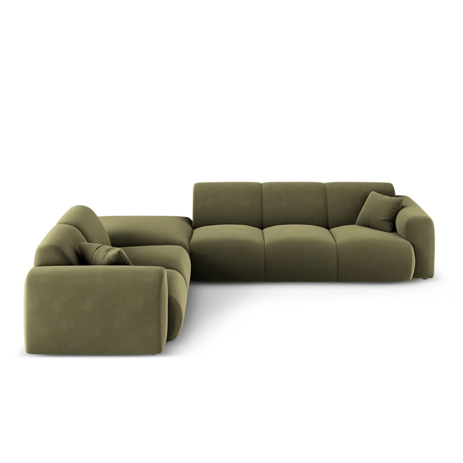 Nolio 4-Sitzer Ecksofa, Linke Seite, aus Samt oder Chenille, 315x250 cm - Image 82