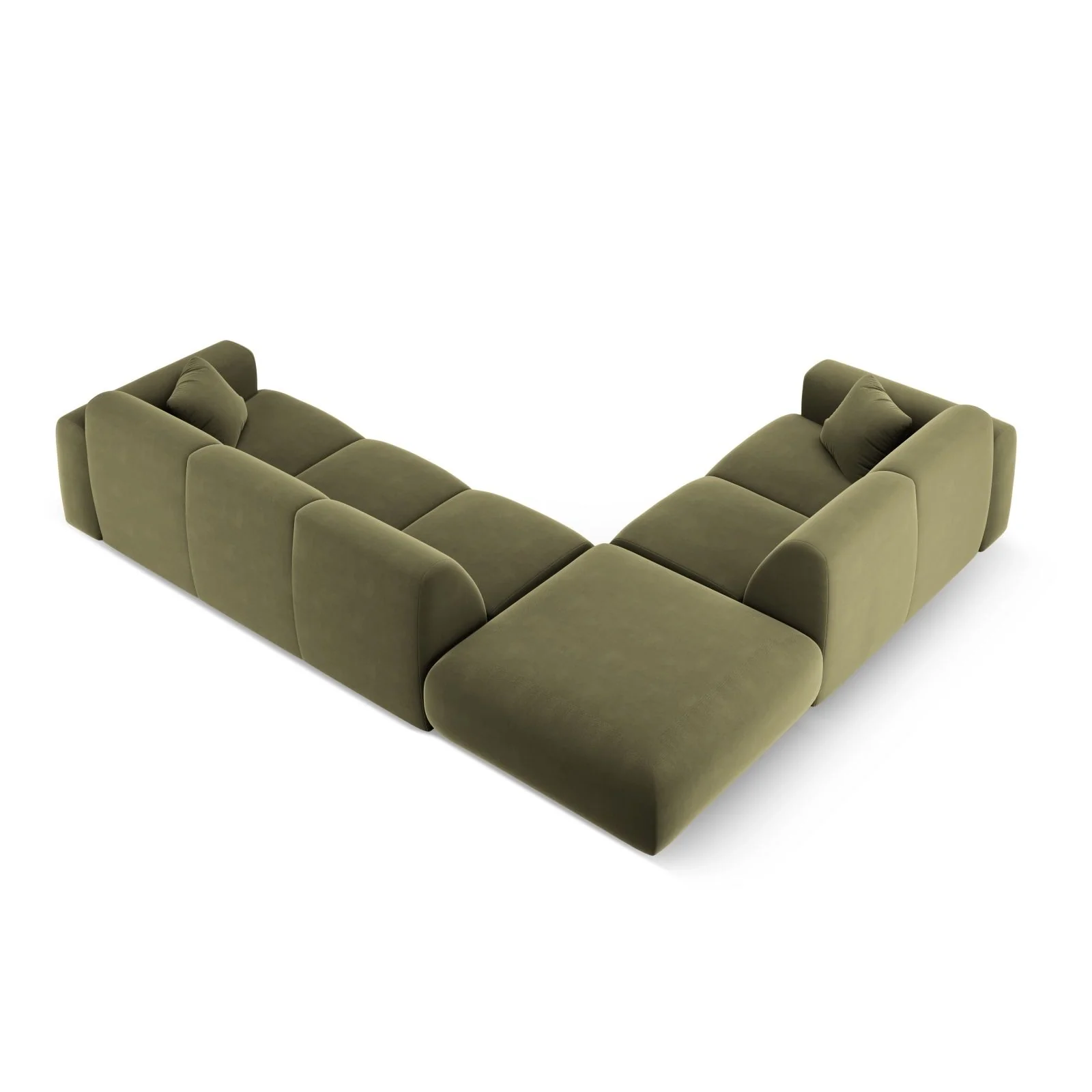 Nolio 4-Sitzer Ecksofa, Linke Seite, aus Samt oder Chenille, 315x250 cm - Image 83