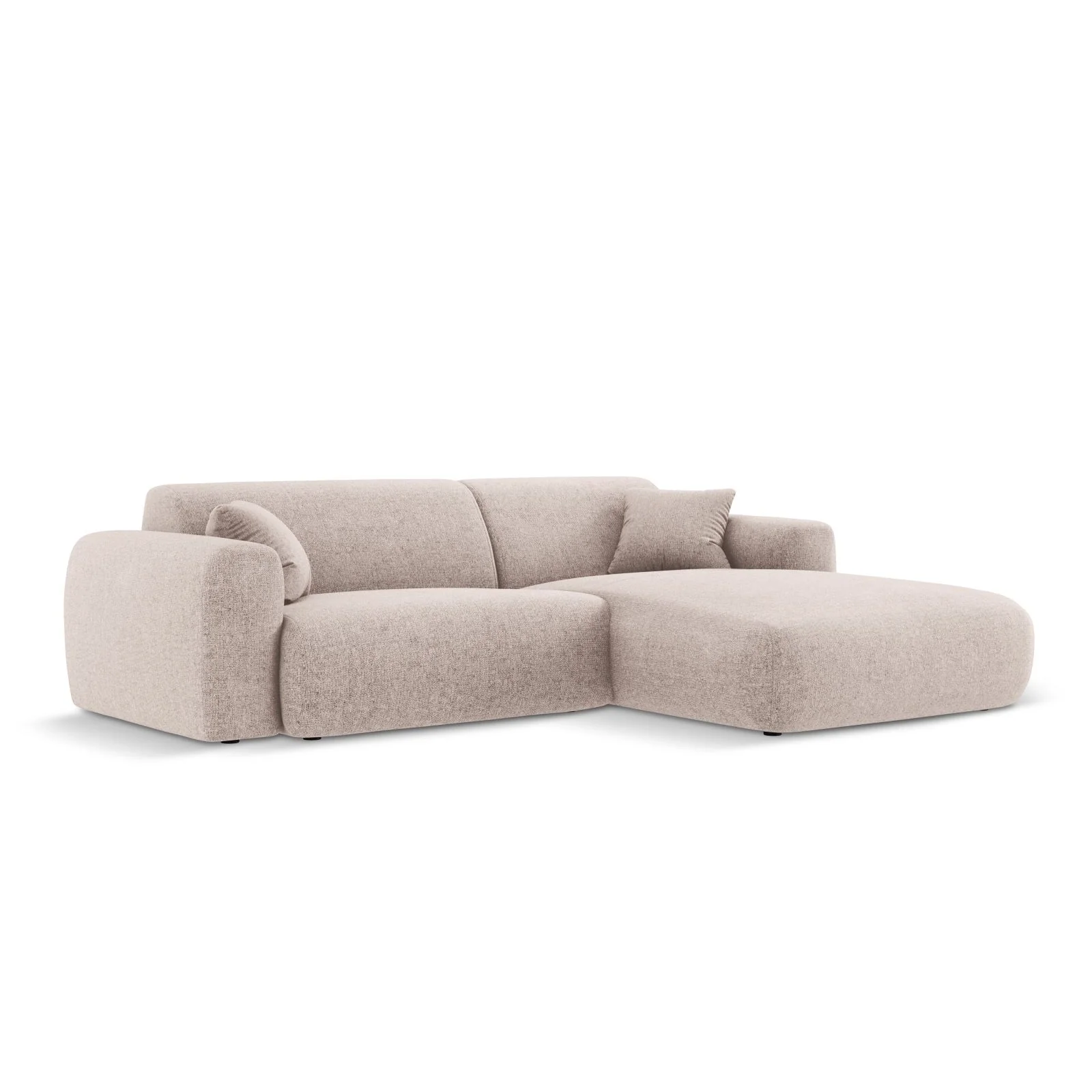 Nolio 4-Sitzer Ecksofa, Rechte Seite, aus Samt oder Chenille, 235x170x72 cm - Image 10