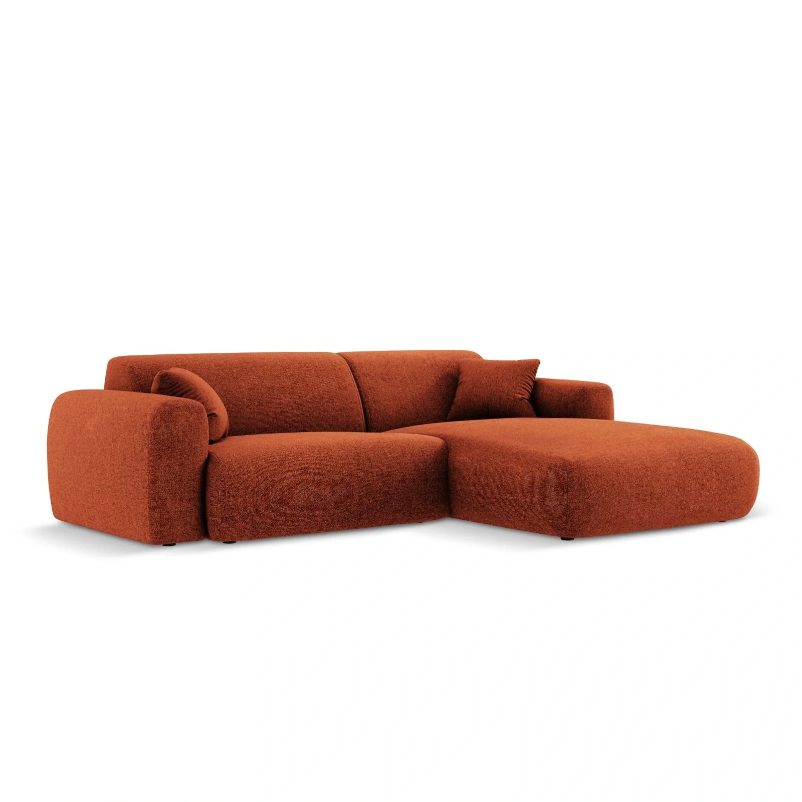 Nolio 4-Sitzer Ecksofa, Rechte Seite, aus Samt oder Chenille, 235x170x72 cm - Image 16
