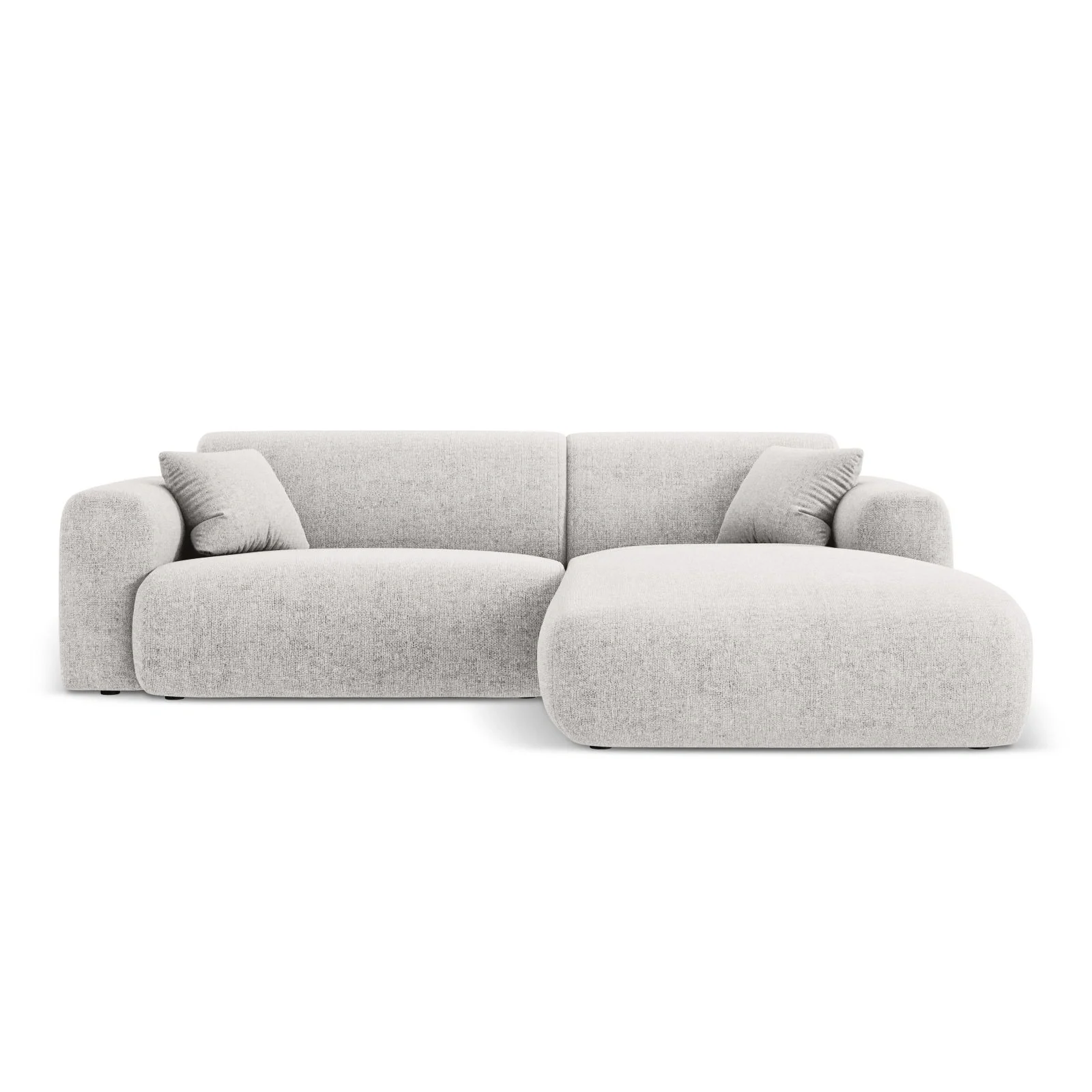 Nolio 4-Sitzer Ecksofa, Rechte Seite, aus Samt oder Chenille, 235x170x72 cm - Image 37
