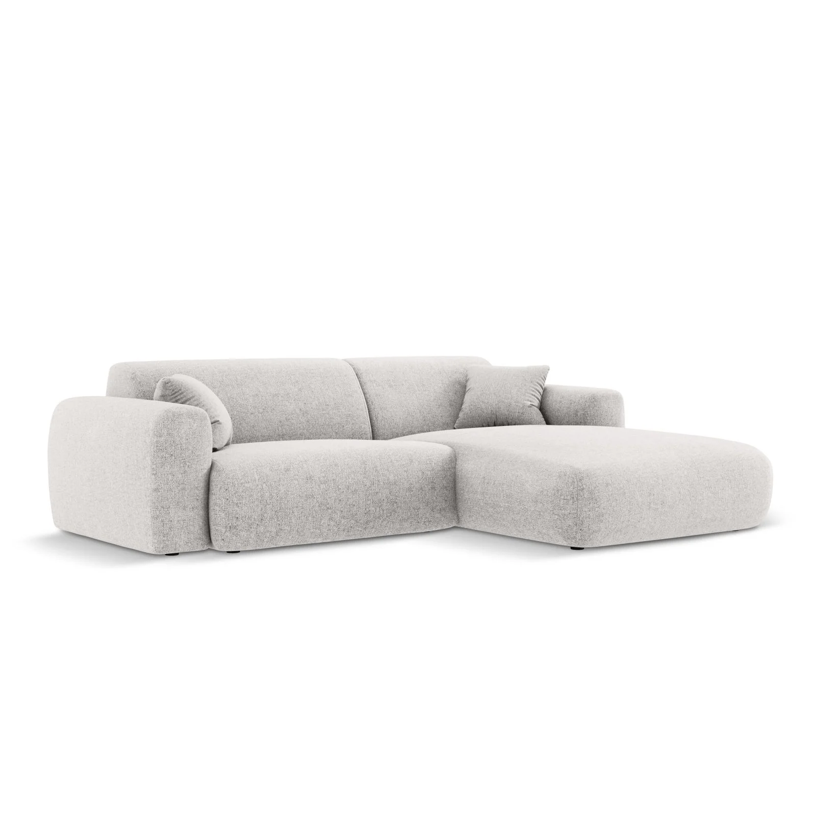 Nolio 4-Sitzer Ecksofa, Rechte Seite, aus Samt oder Chenille, 235x170x72 cm - Image 40