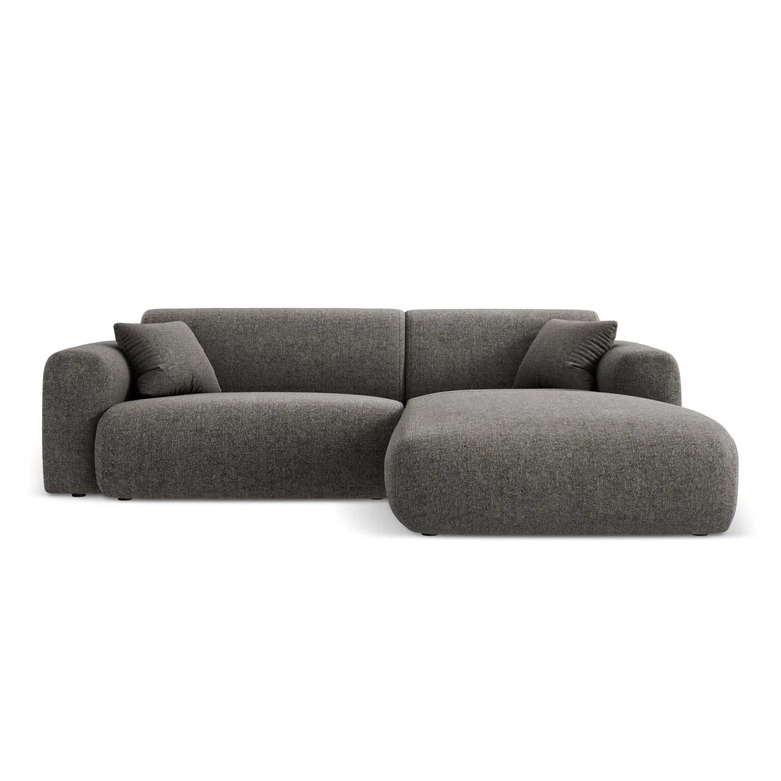 Nolio 4-Sitzer Ecksofa, Rechte Seite, aus Samt oder Chenille, 235x170x72 cm - Image 43