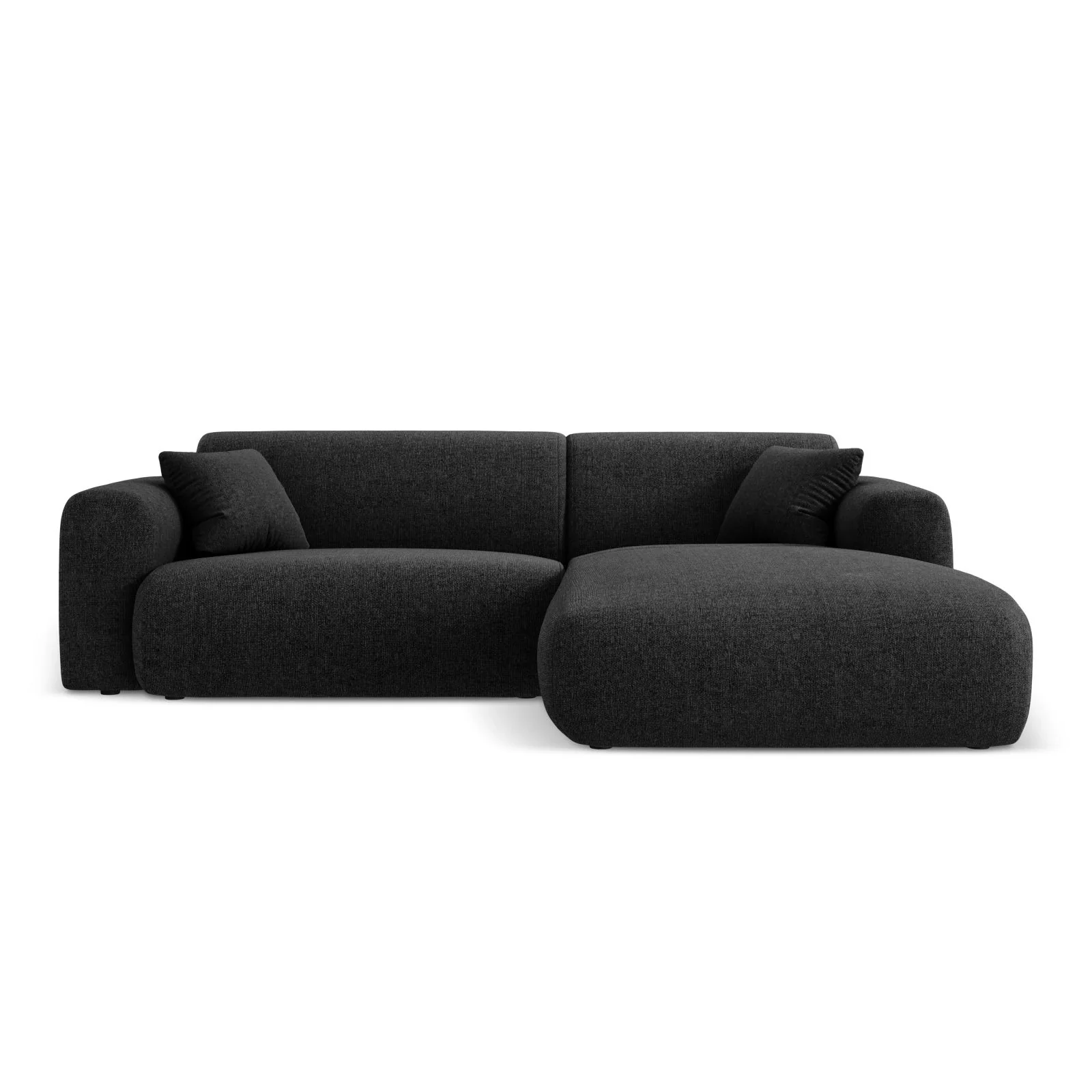 Nolio 4-Sitzer Ecksofa, Rechte Seite, aus Samt oder Chenille, 235x170x72 cm - Image 49