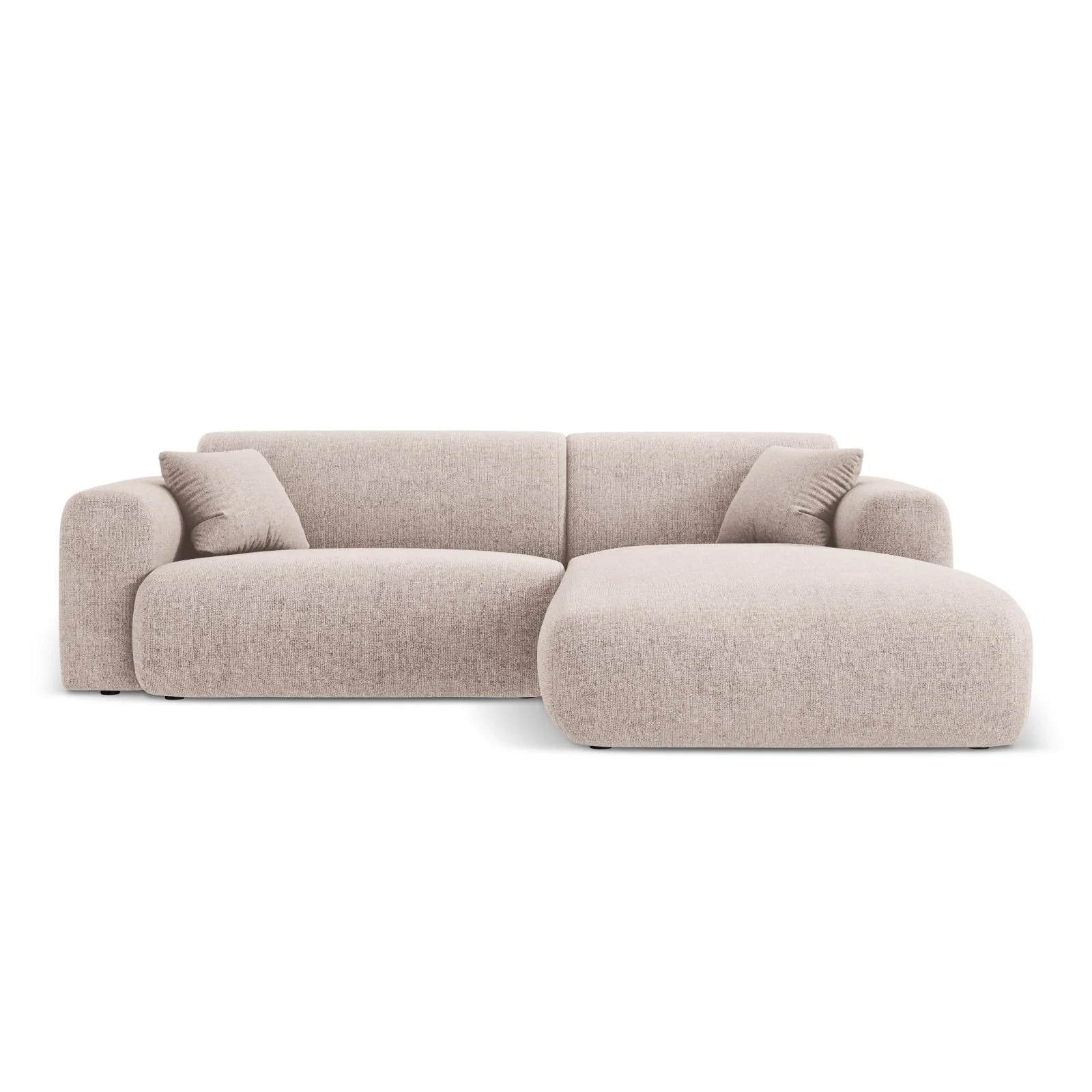 Nolio 4-Sitzer Ecksofa, Rechte Seite, aus Samt oder Chenille, 235x170x72 cm - Image 7