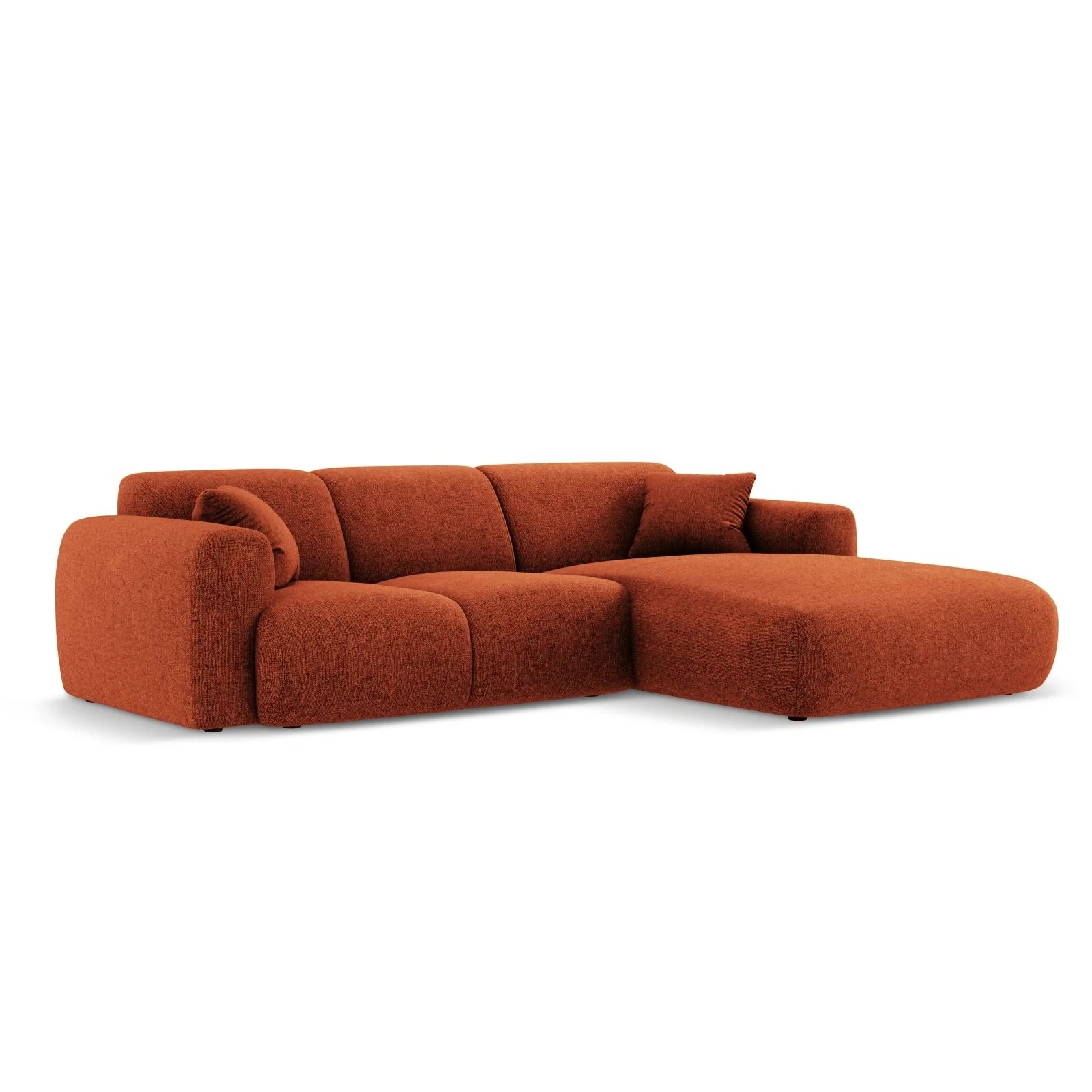 Nolio 4-Sitzer Ecksofa, Rechte Seite, aus Samt oder Chenille, 260x170x72 cm - Image 16