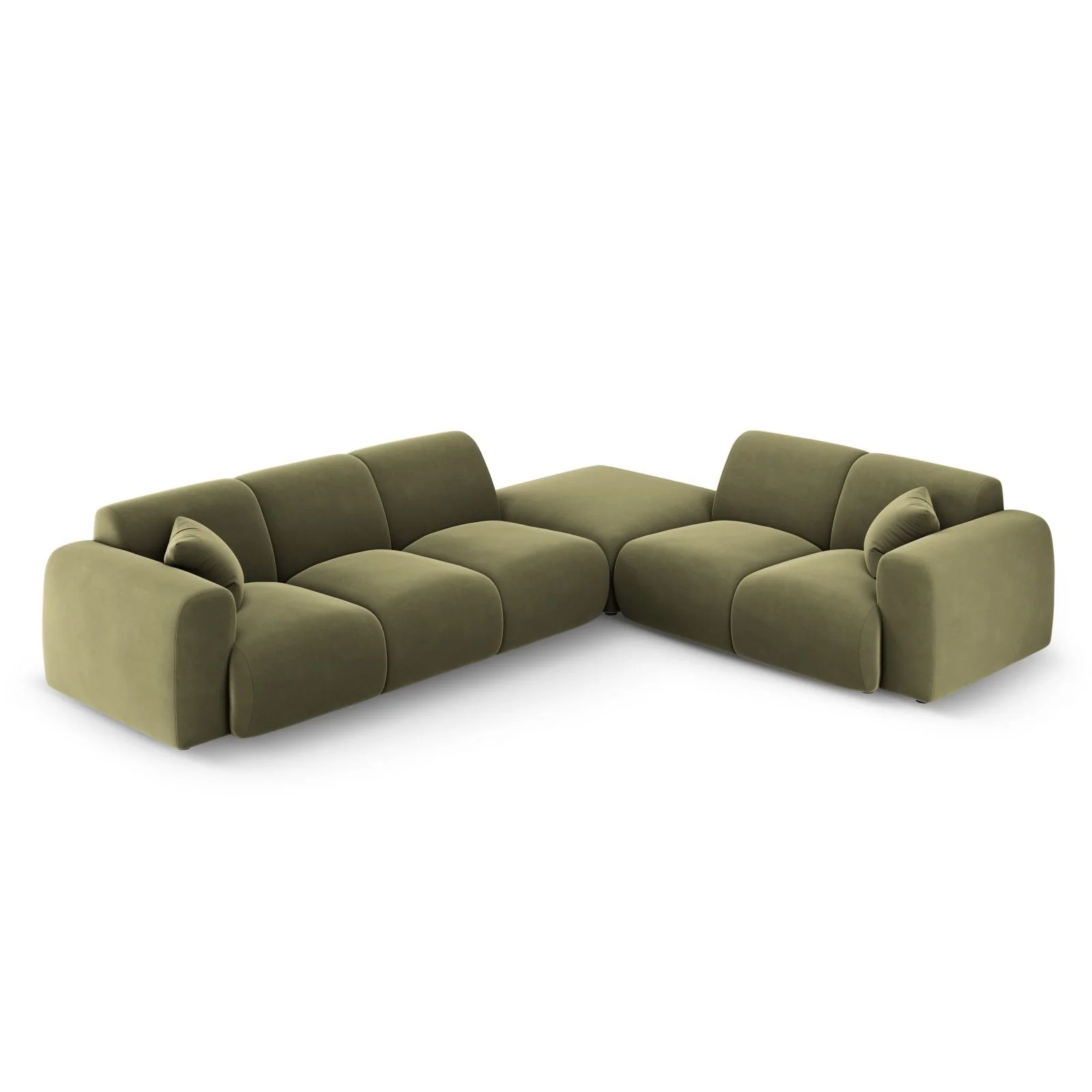 Nolio 4-Sitzer Ecksofa, Rechte Seite, aus Samt oder Chenille, 315x250 cm - Image 78