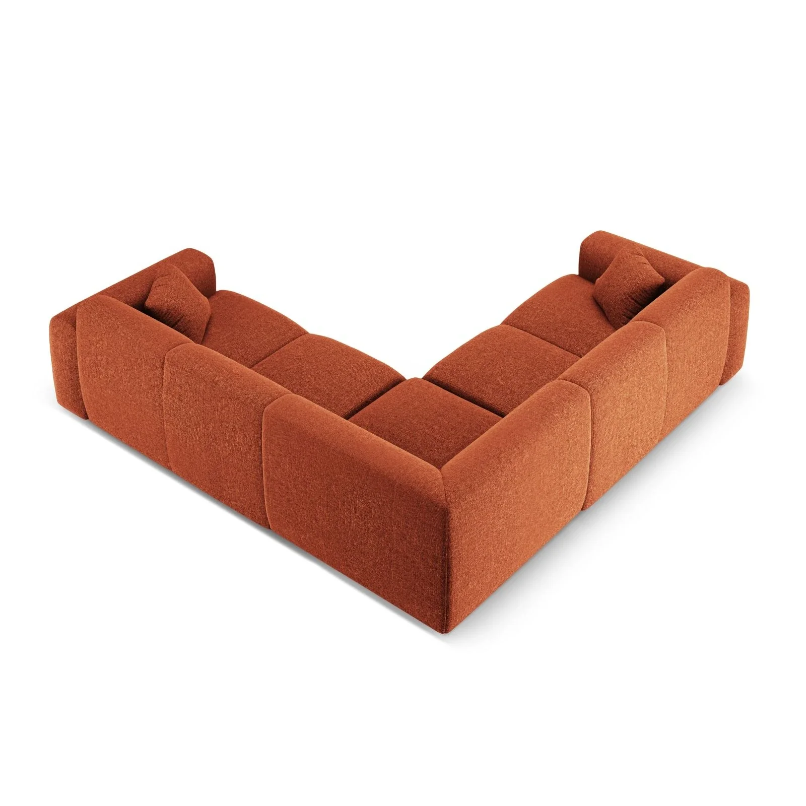 Nolio 5-Sitzer Ecksofa, symmetrisch, aus Samt oder Chenille, 252x252x72 cm - Image 14