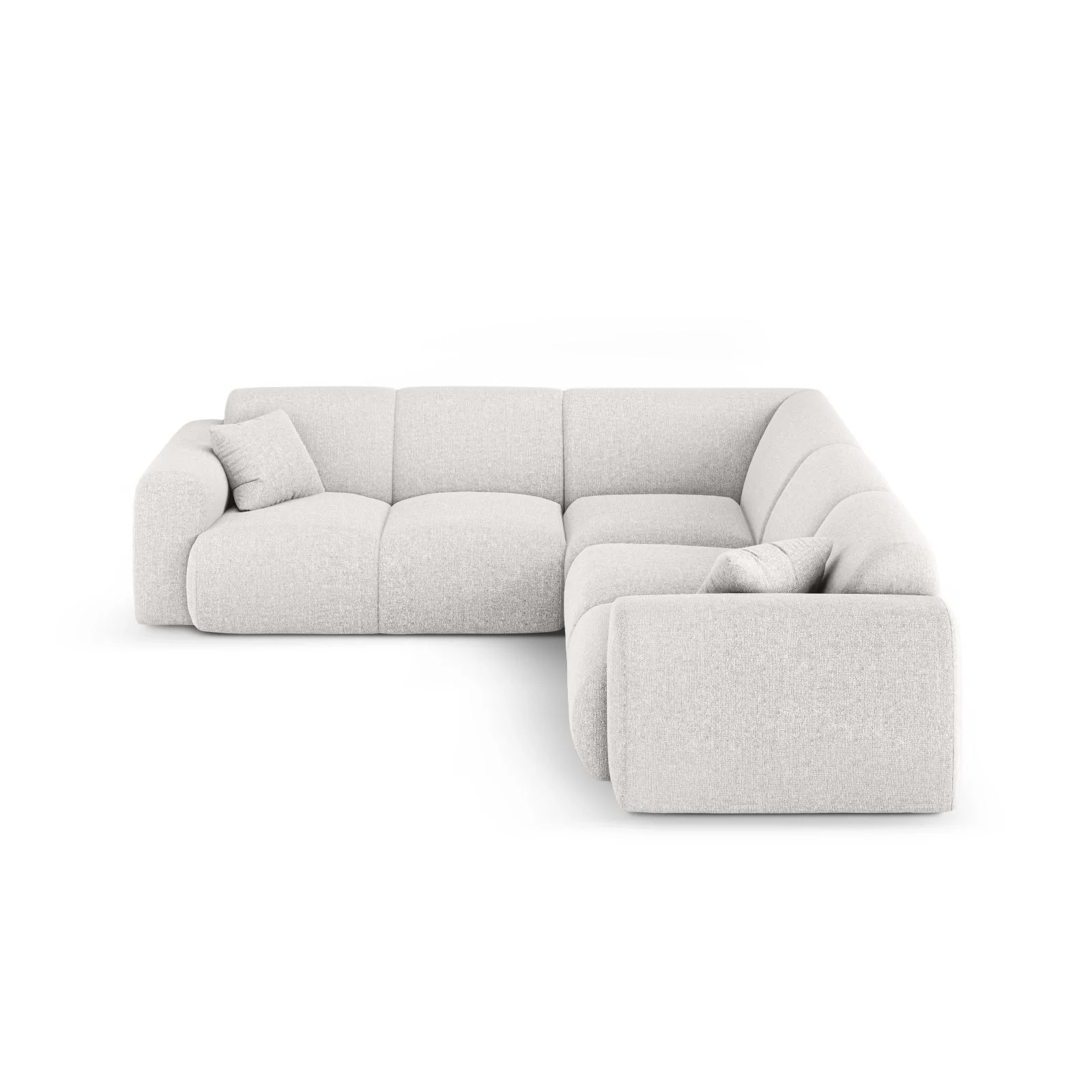 Nolio 5-Sitzer Ecksofa, symmetrisch, aus Samt oder Chenille, 252x252x72 cm - Image 33