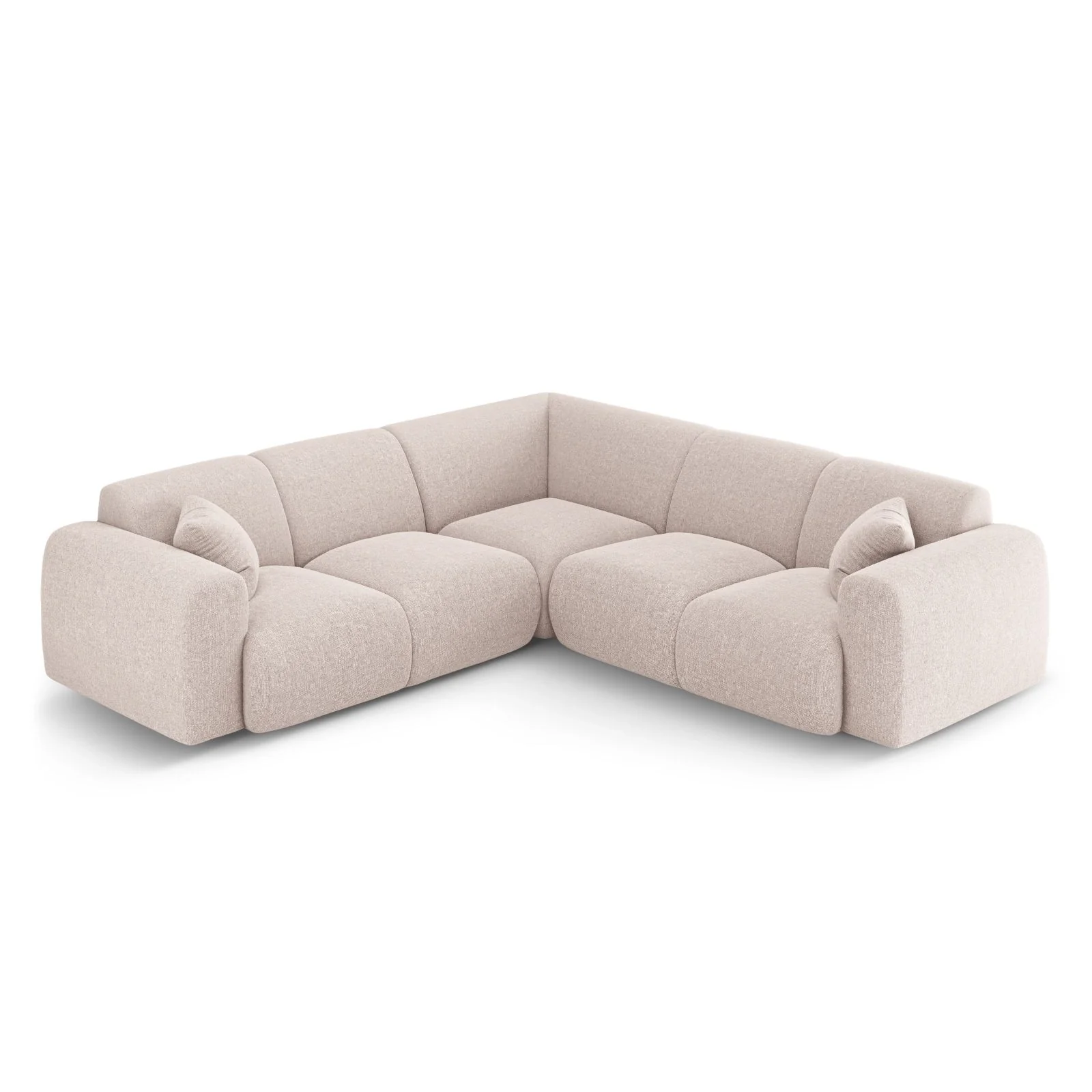 Nolio 5-Sitzer Ecksofa, symmetrisch, aus Samt oder Chenille, 252x252x72 cm - Image 6