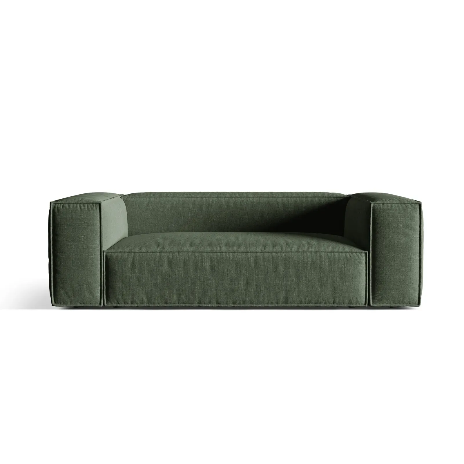 Nuria 3-Sitzer Sofa mit Bezug in Samt, Strukturstoff oder Boucle-Stoff, 210x110 cm - Image 16