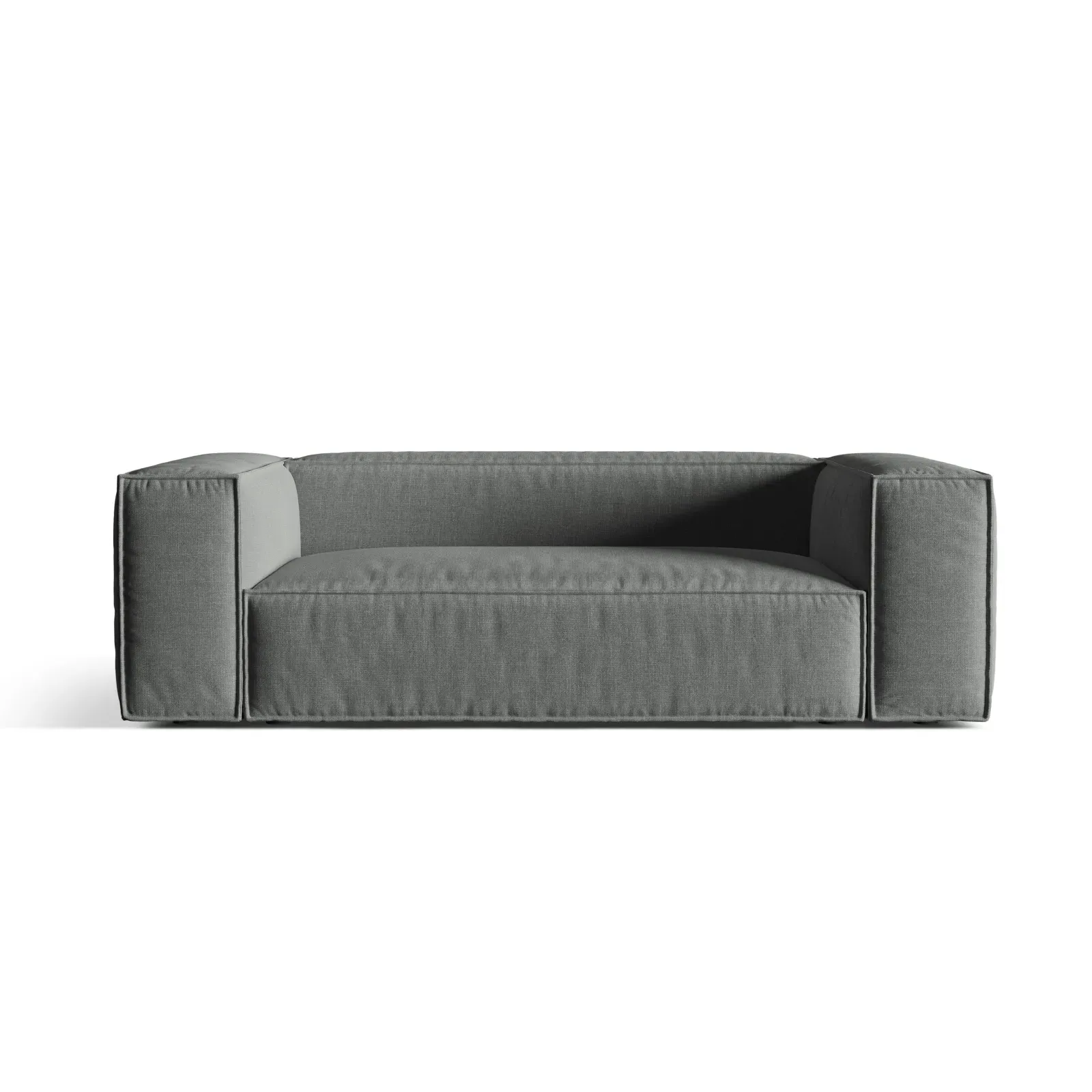 Nuria 3-Sitzer Sofa mit Bezug in Samt, Strukturstoff oder Boucle-Stoff, 210x110 cm - Image 31