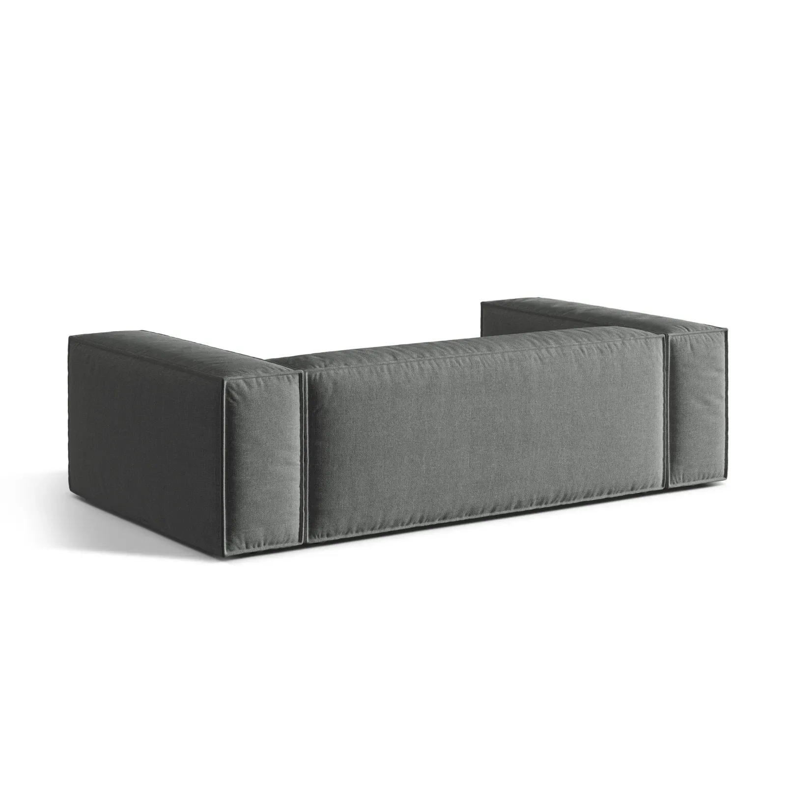 Nuria 3-Sitzer Sofa mit Bezug in Samt, Strukturstoff oder Boucle-Stoff, 210x110 cm - Image 33