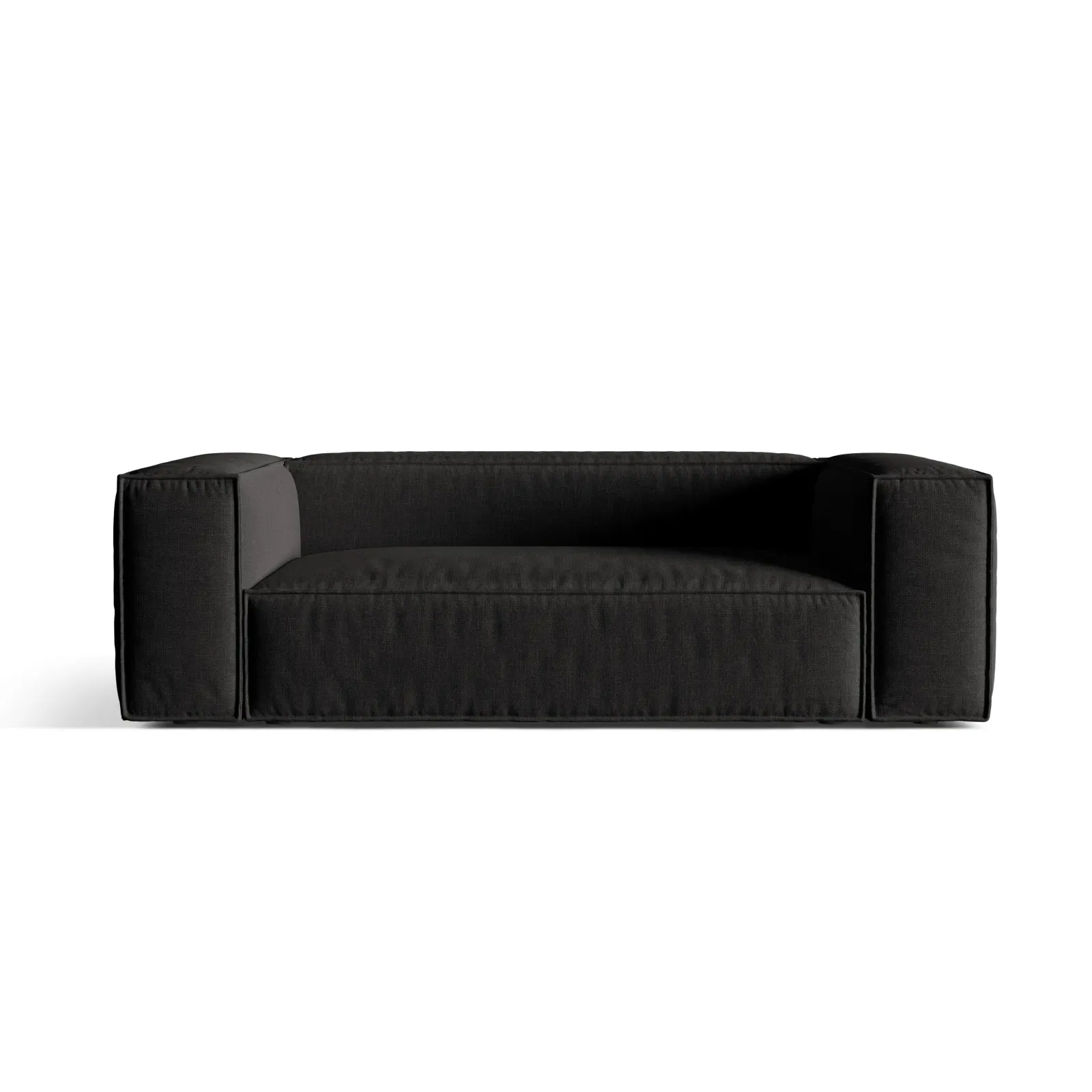 Nuria 3-Sitzer Sofa mit Bezug in Samt, Strukturstoff oder Boucle-Stoff, 210x110 cm - Image 36
