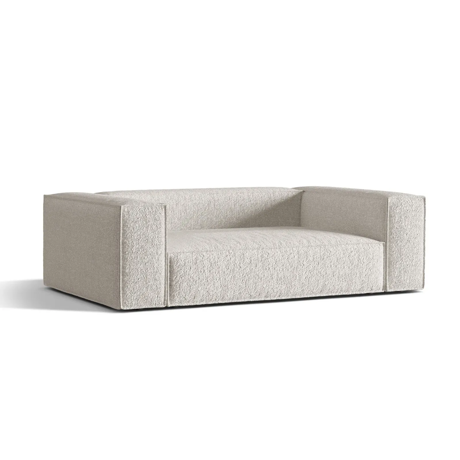 Nuria 3-Sitzer Sofa mit Bezug in Samt, Strukturstoff oder Boucle-Stoff, 210x110 cm - Image 42