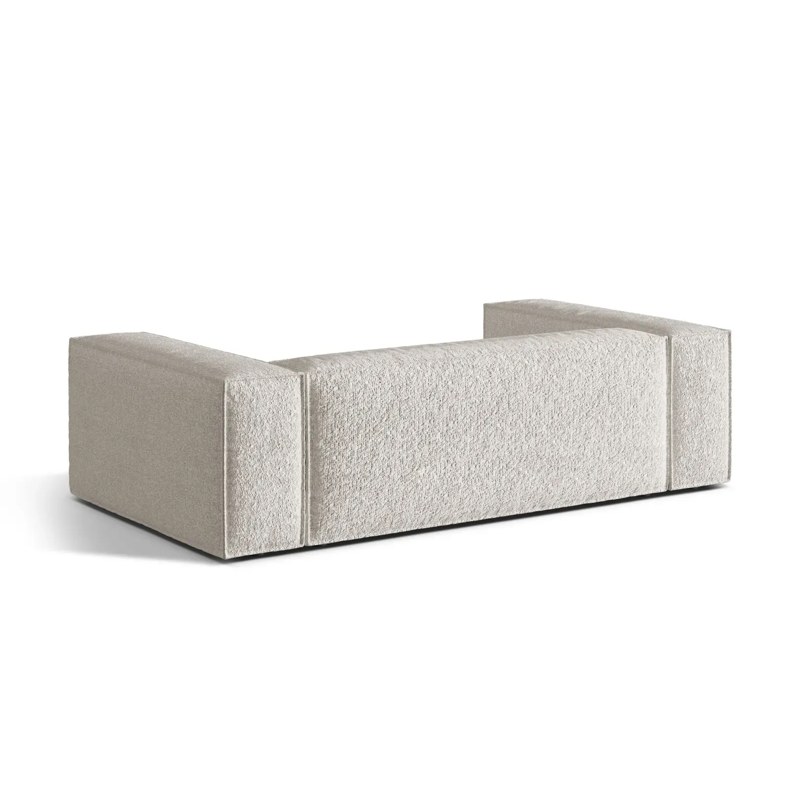 Nuria 3-Sitzer Sofa mit Bezug in Samt, Strukturstoff oder Boucle-Stoff, 210x110 cm - Image 43