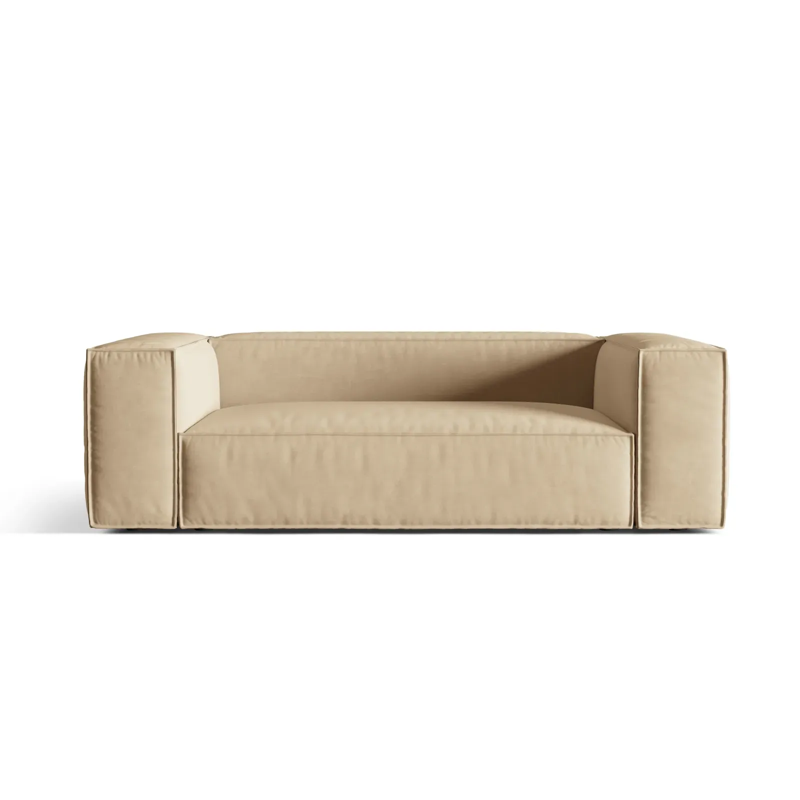 Nuria 3-Sitzer Sofa mit Bezug in Samt, Strukturstoff oder Boucle-Stoff, 210x110 cm - Image 66