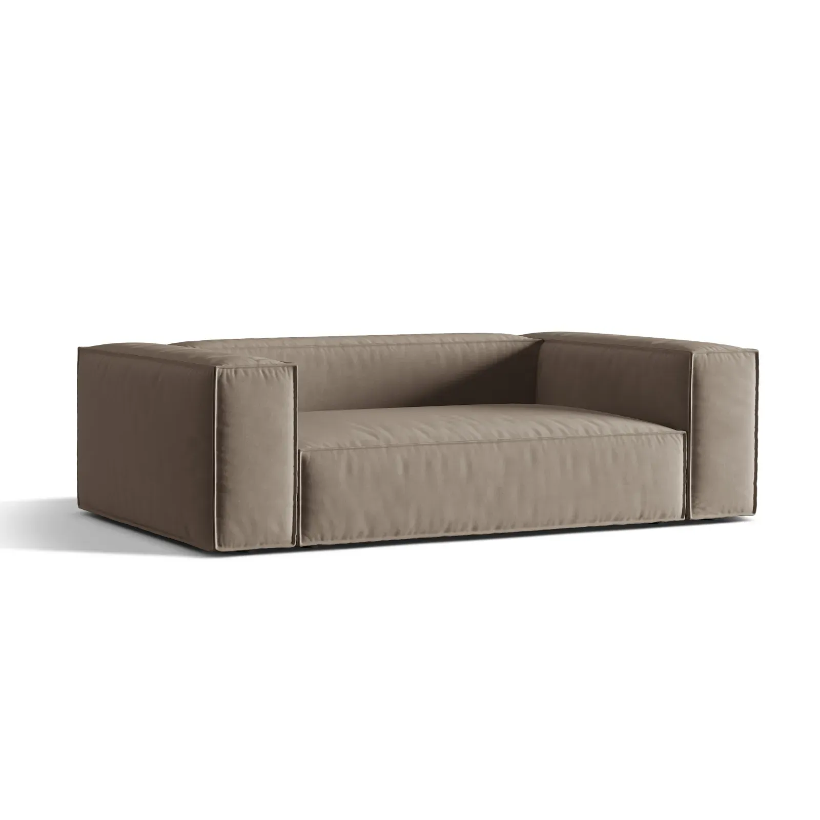 Nuria 3-Sitzer Sofa mit Bezug in Samt, Strukturstoff oder Boucle-Stoff, 210x110 cm - Image 72