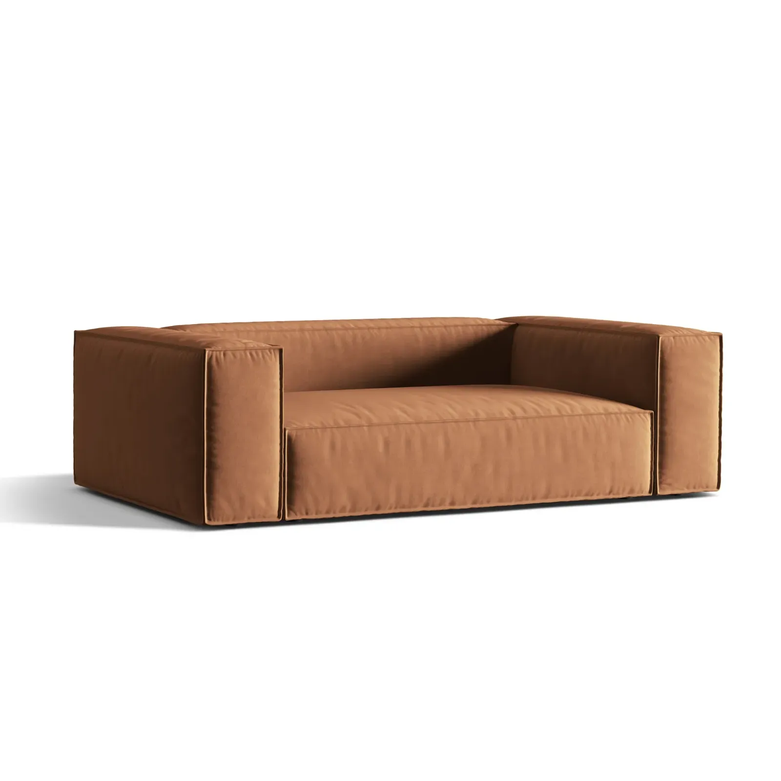 Nuria 3-Sitzer Sofa mit Bezug in Samt, Strukturstoff oder Boucle-Stoff, 210x110 cm - Image 77