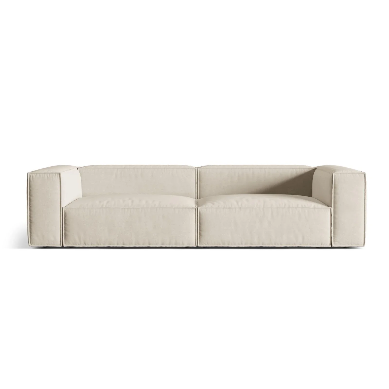 Nuria 5-Sitzer Sofa mit Bezug aus Samt, Boucle oder Strukturstoff, 110x290 cm - Image 51