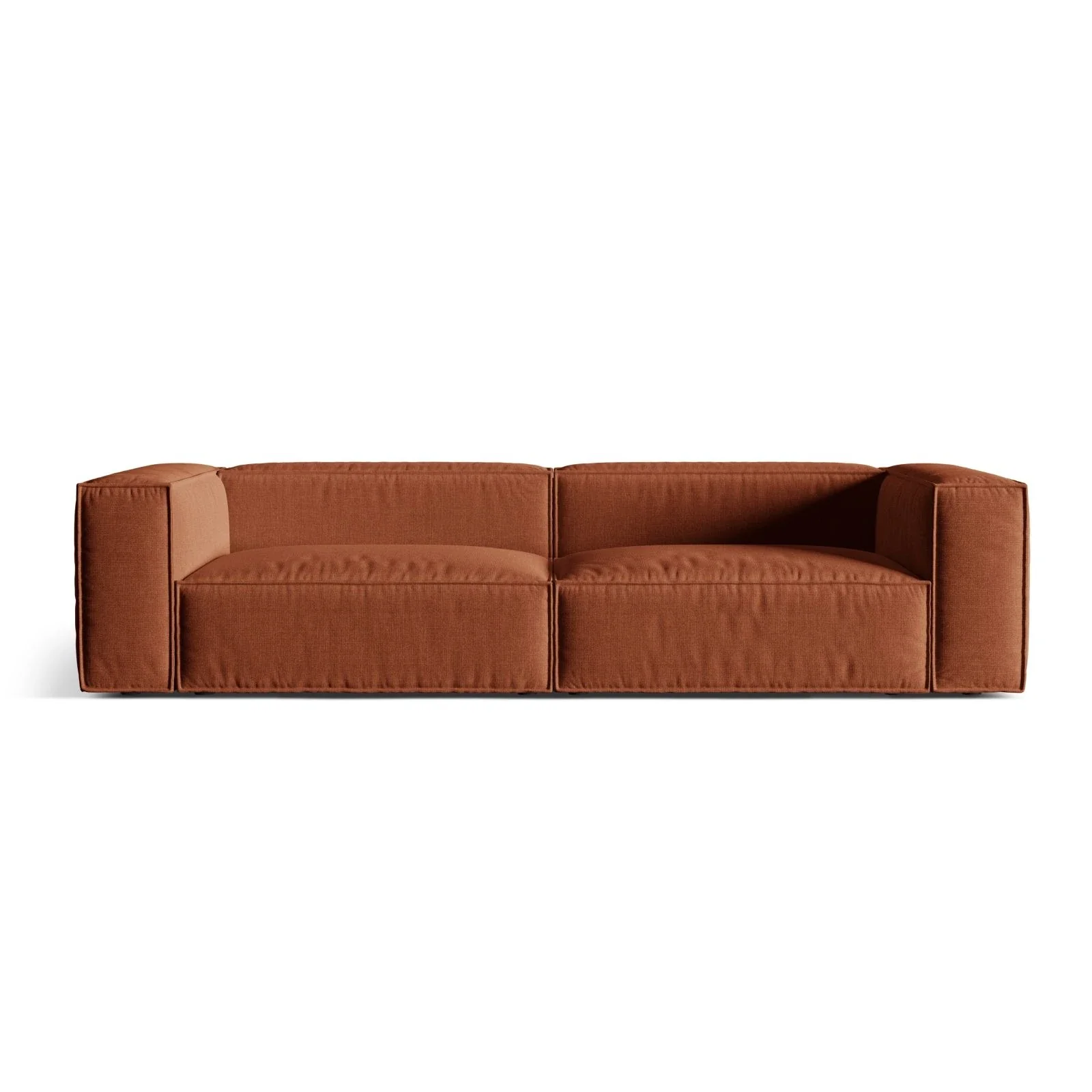 Nuria 5-Sitzer Sofa mit Bezug aus Samt, Boucle oder Strukturstoff, 110x290 cm - Image 6
