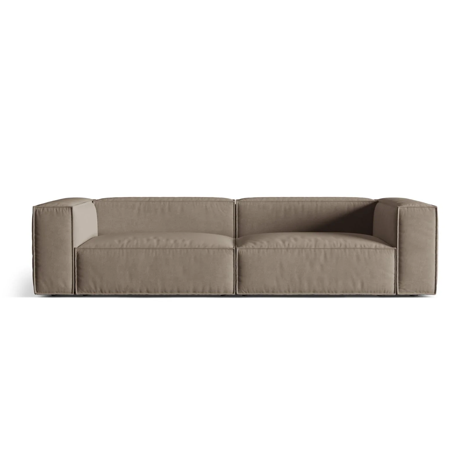 Nuria 5-Sitzer Sofa mit Bezug aus Samt, Boucle oder Strukturstoff, 110x290 cm - Image 61