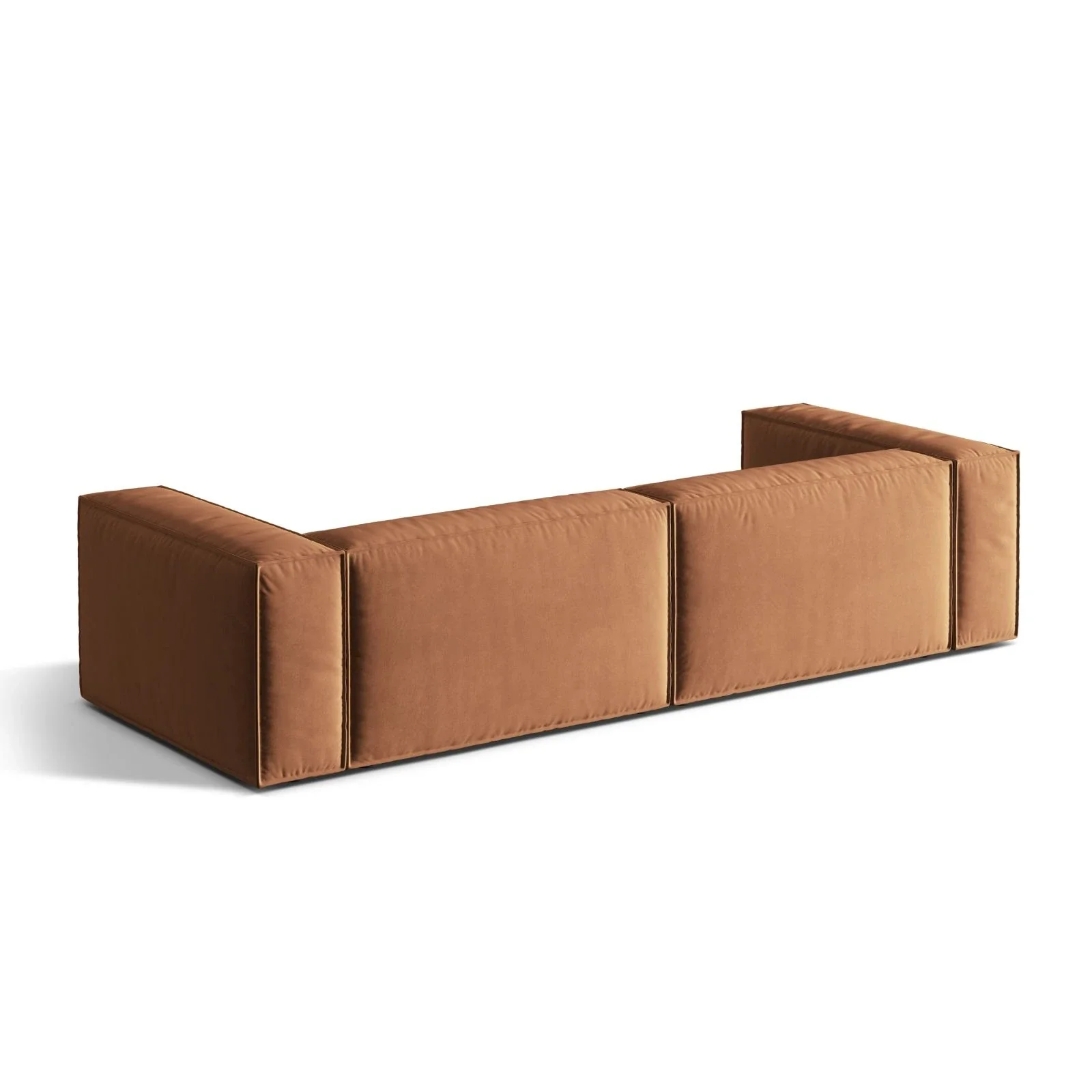 Nuria 5-Sitzer Sofa mit Bezug aus Samt, Boucle oder Strukturstoff, 110x290 cm - Image 68