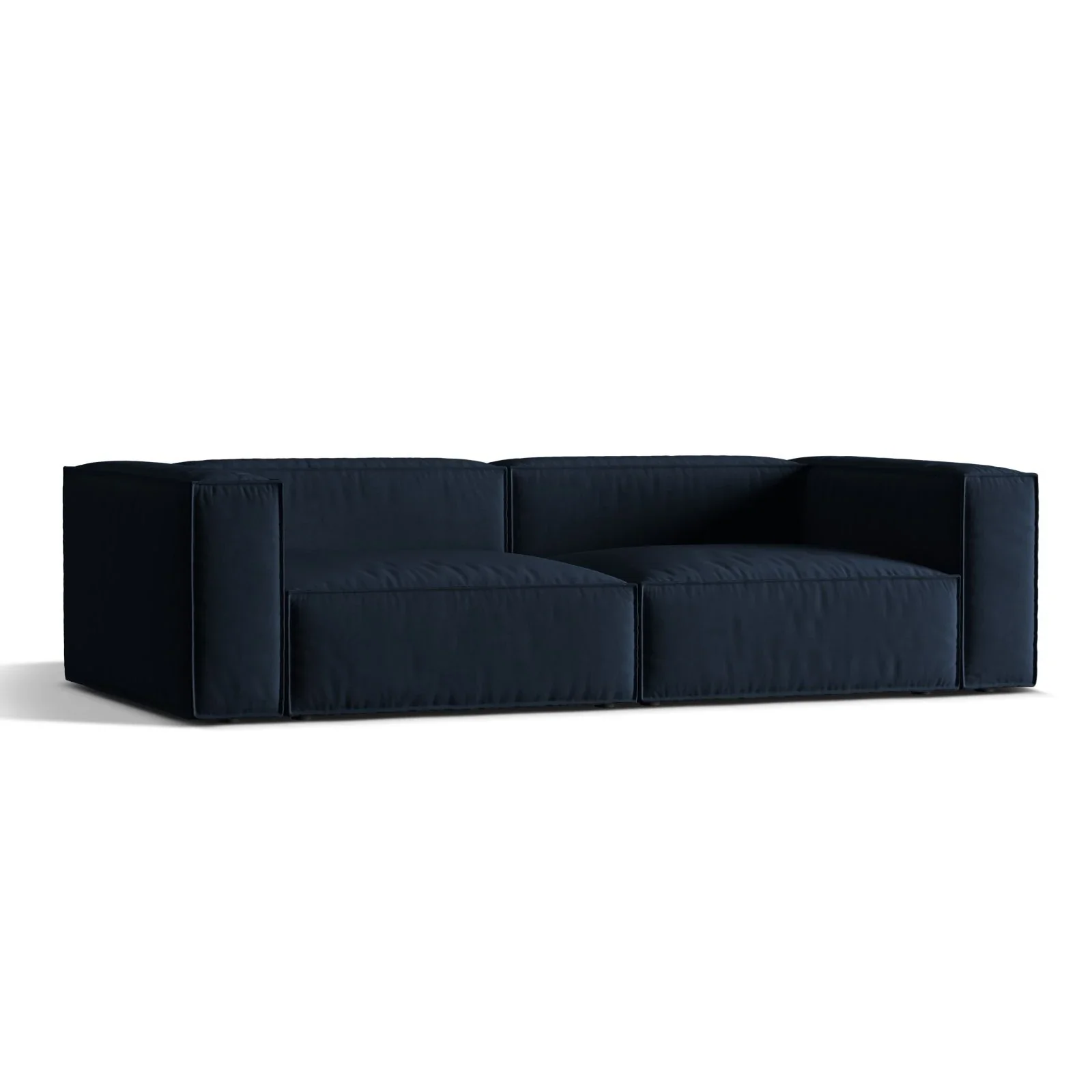 Nuria 5-Sitzer Sofa mit Bezug aus Samt, Boucle oder Strukturstoff, 110x290 cm - Image 72