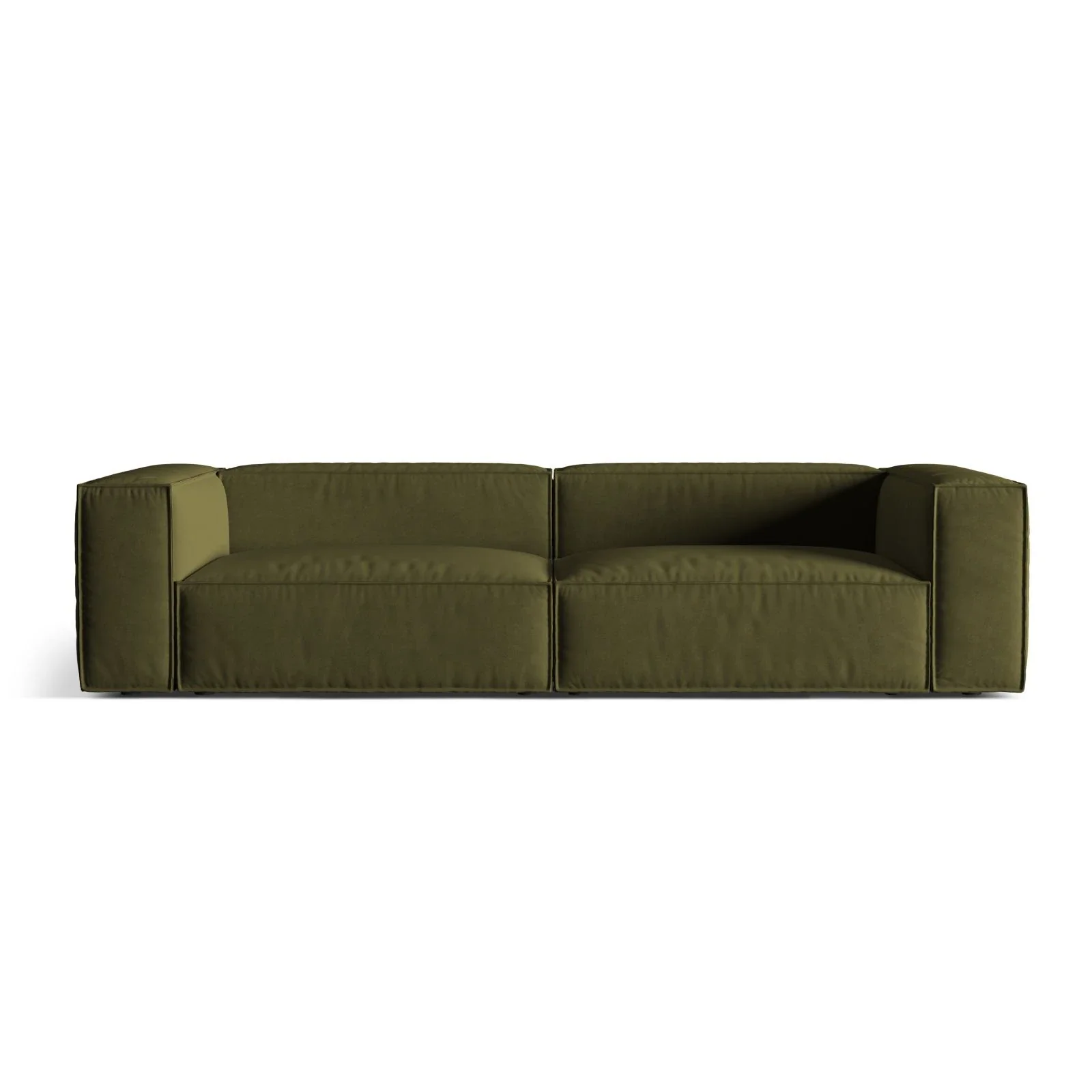 Nuria 5-Sitzer Sofa mit Bezug aus Samt, Boucle oder Strukturstoff, 110x290 cm - Image 76