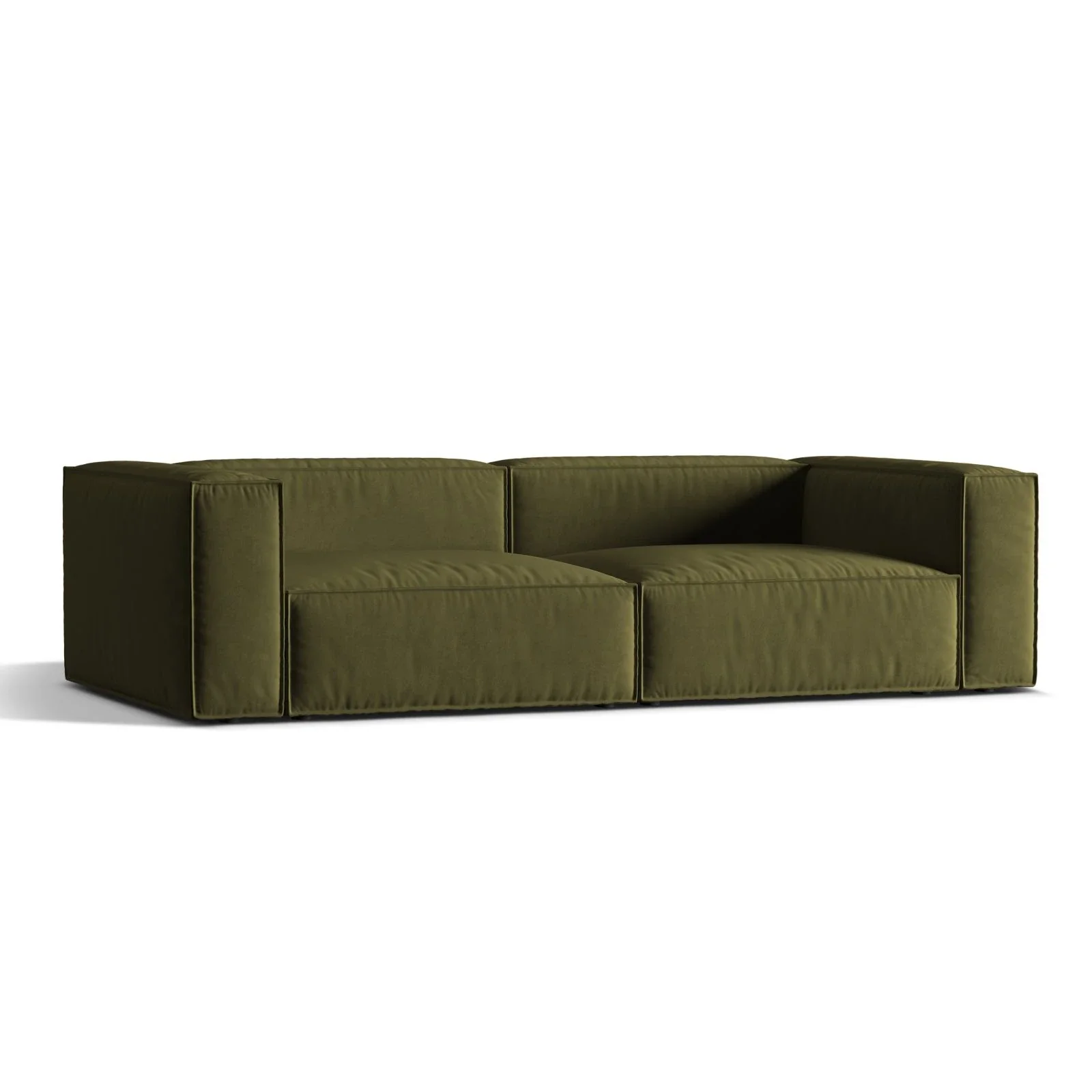 Nuria 5-Sitzer Sofa mit Bezug aus Samt, Boucle oder Strukturstoff, 110x290 cm - Image 77