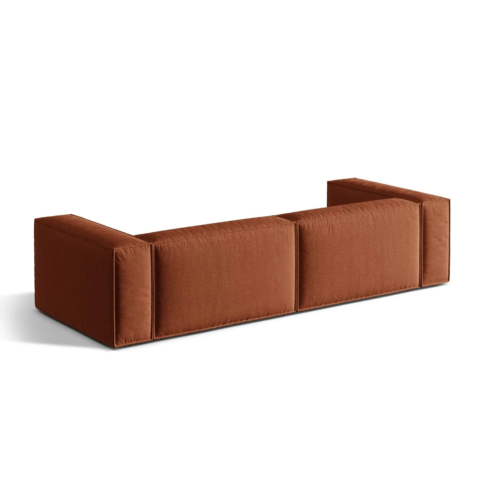 Nuria 5-Sitzer Sofa mit Bezug aus Samt, Boucle oder Strukturstoff, 110x290 cm - Image 8