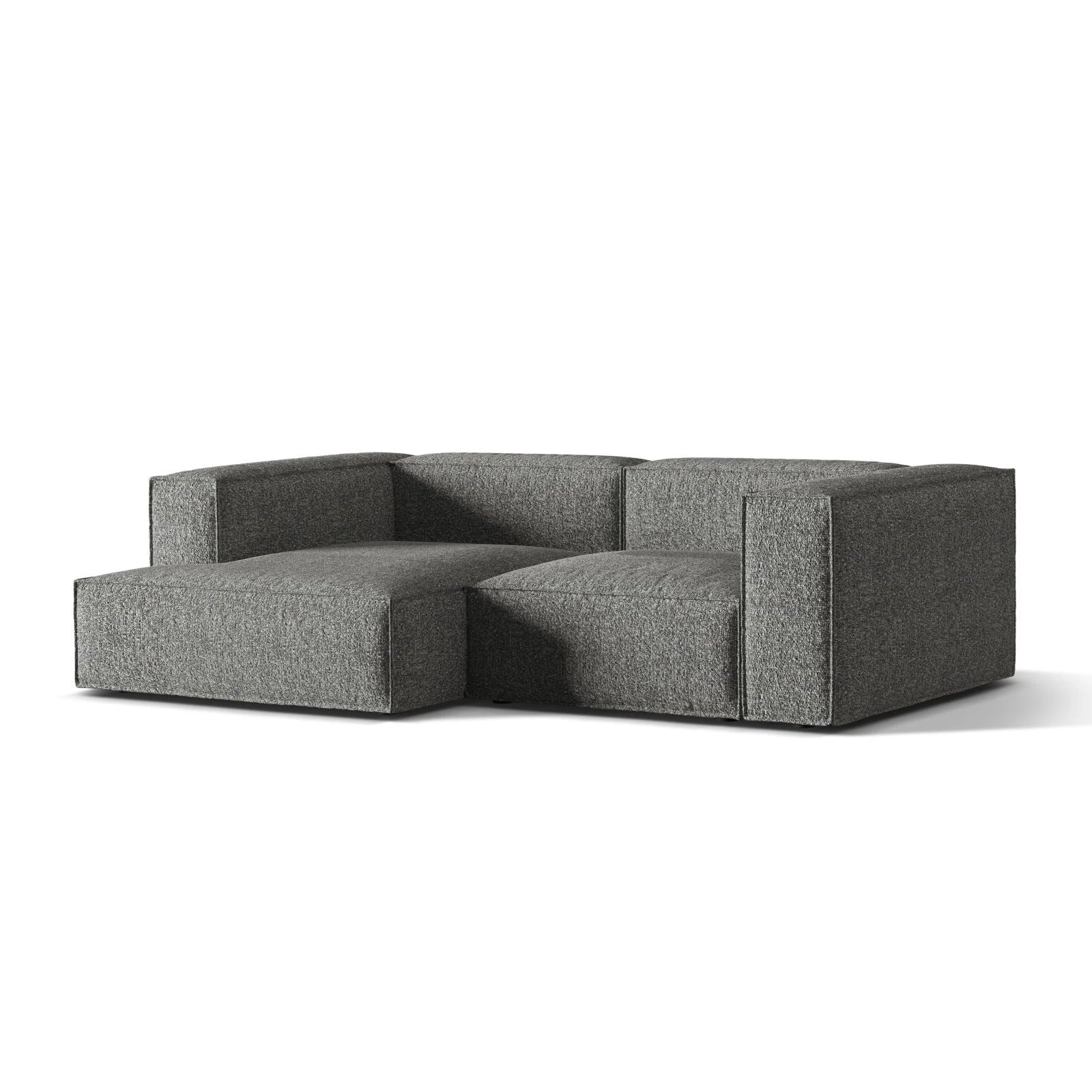 Nuria Ecksofa Links, mit Bezug aus Samt, Boucle oder Strukturstoff, 147x252 cm - Image 56