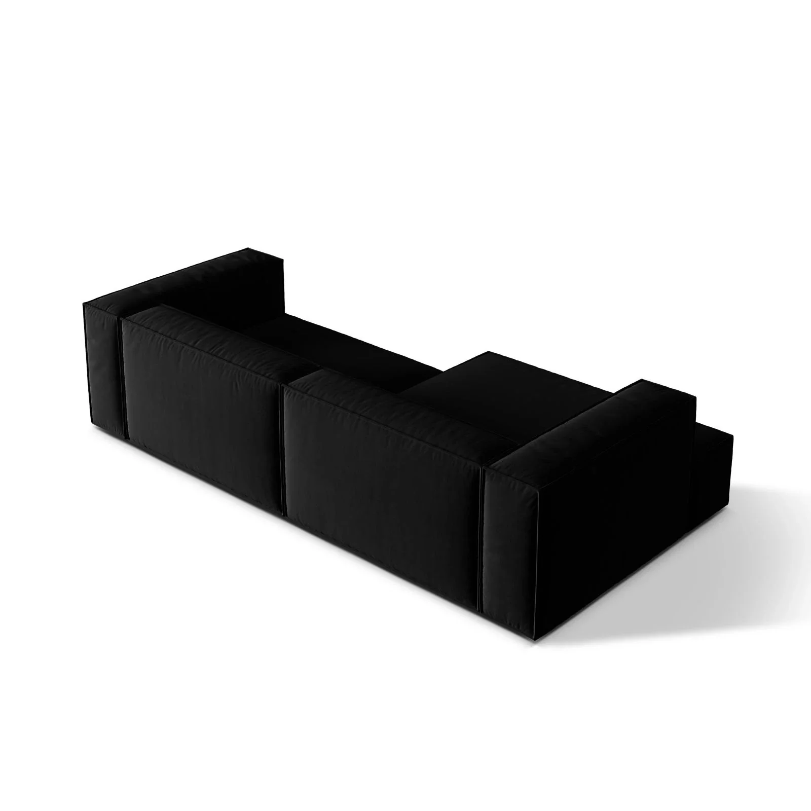 Nuria Ecksofa Links, mit Bezug aus Samt, Boucle oder Strukturstoff, 147x292 cm - Image 106