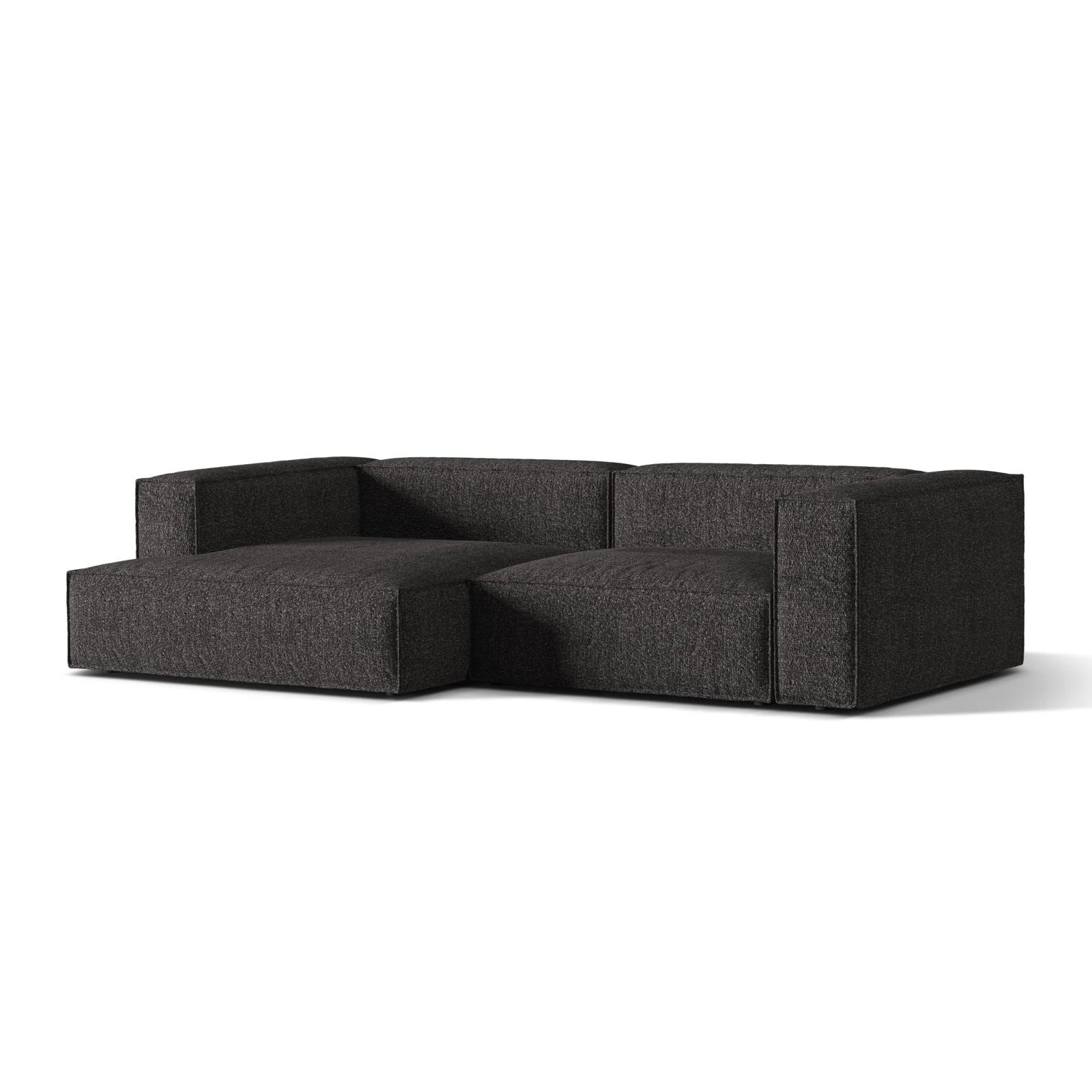 Nuria Ecksofa Links, mit Bezug aus Samt, Boucle oder Strukturstoff, 147x292 cm - Image 50