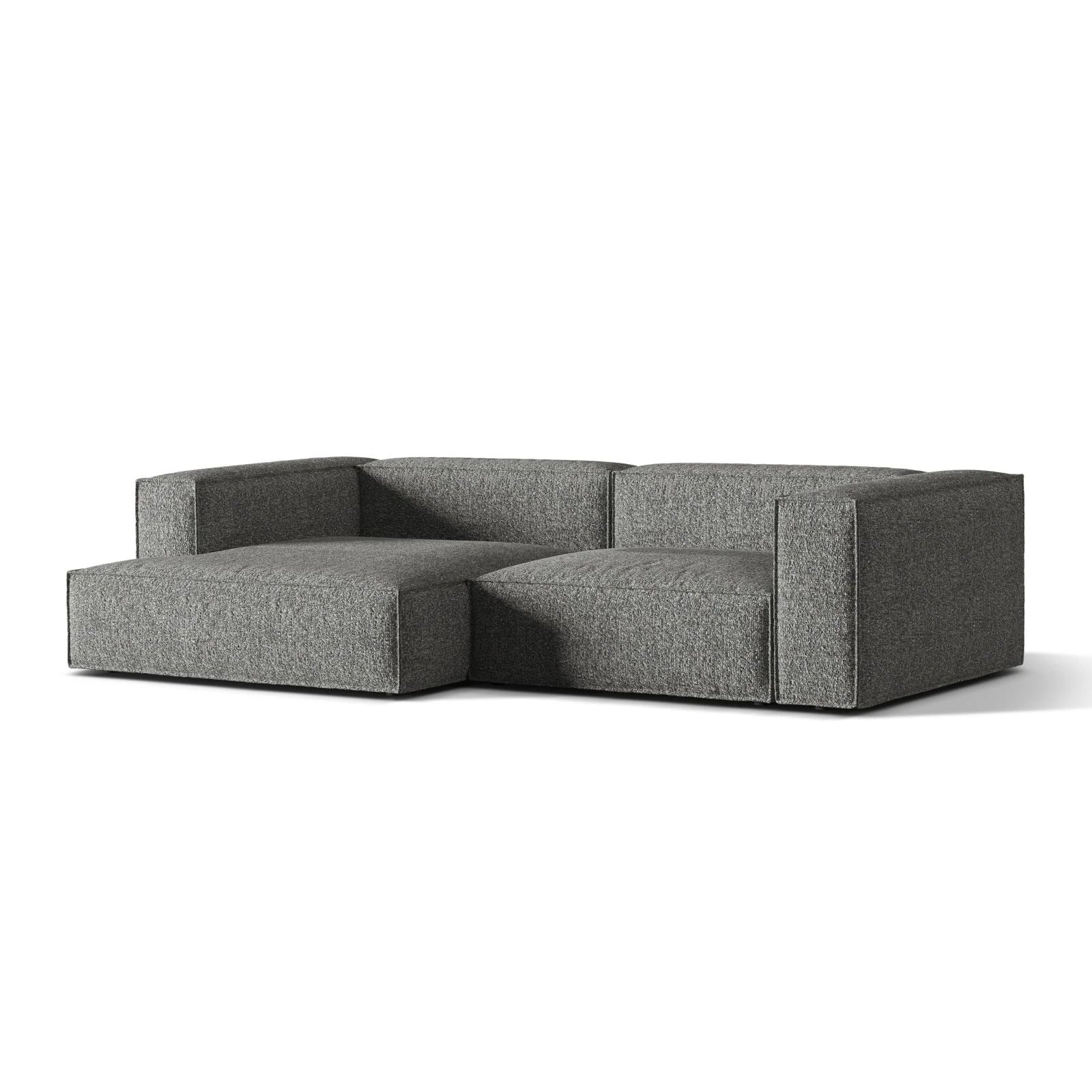 Nuria Ecksofa Links, mit Bezug aus Samt, Boucle oder Strukturstoff, 147x292 cm - Image 56