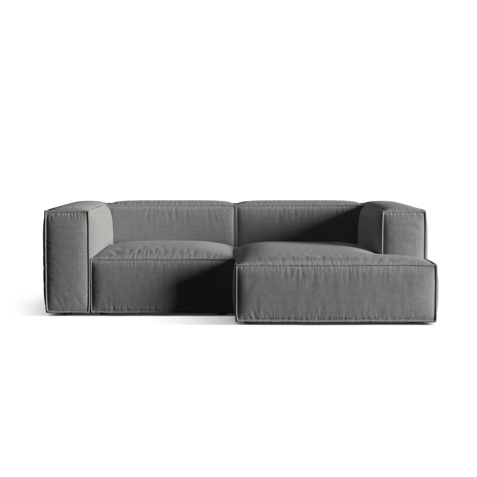 Nuria Ecksofa Rechts, mit Bezug aus Samt, Boucle oder Strukturstoff, 147x252 cm - Image 25