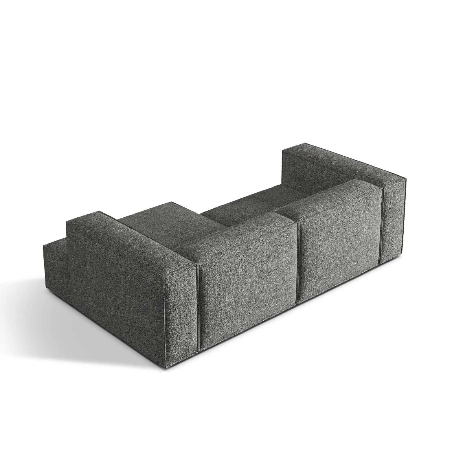 Nuria Ecksofa Rechts, mit Bezug aus Samt, Boucle oder Strukturstoff, 147x252 cm - Image 58