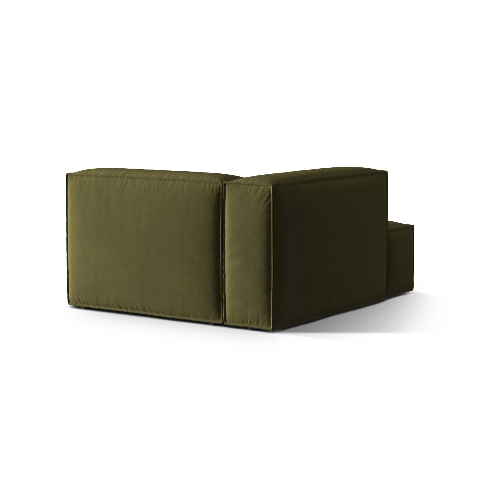 Nuria Modulares Sofa Sitzelement, Linke Seite, aus Samt, Boucle oder Strukturstoff, 147x127 cm - Image 107