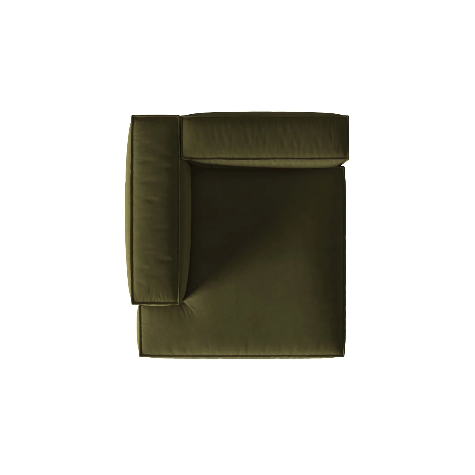 Nuria Modulares Sofa Sitzelement, Linke Seite, aus Samt, Boucle oder Strukturstoff, 147x127 cm - Image 108