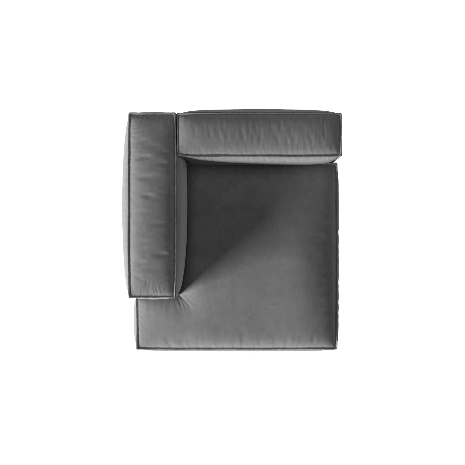 Nuria Modulares Sofa Sitzelement, Linke Seite, aus Samt, Boucle oder Strukturstoff, 147x127 cm - Image 113