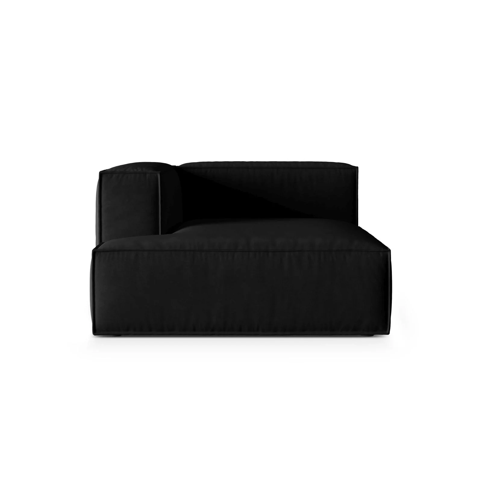 Nuria Modulares Sofa Sitzelement, Linke Seite, aus Samt, Boucle oder Strukturstoff, 147x127 cm - Image 114