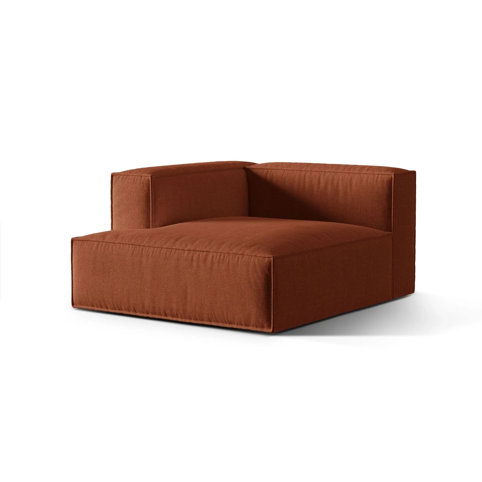 Nuria Modulares Sofa Sitzelement, Linke Seite, aus Samt, Boucle oder Strukturstoff, 147x127 cm - Image 13