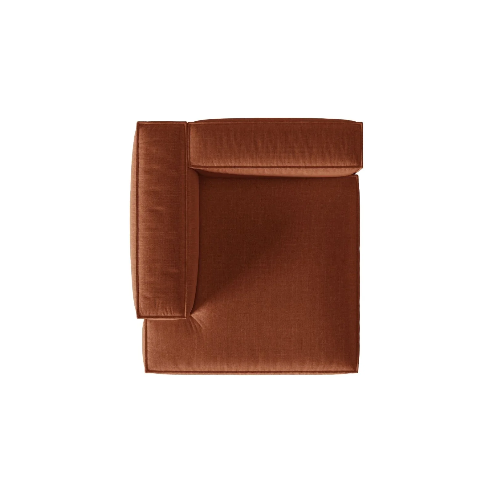 Nuria Modulares Sofa Sitzelement, Linke Seite, aus Samt, Boucle oder Strukturstoff, 147x127 cm - Image 15