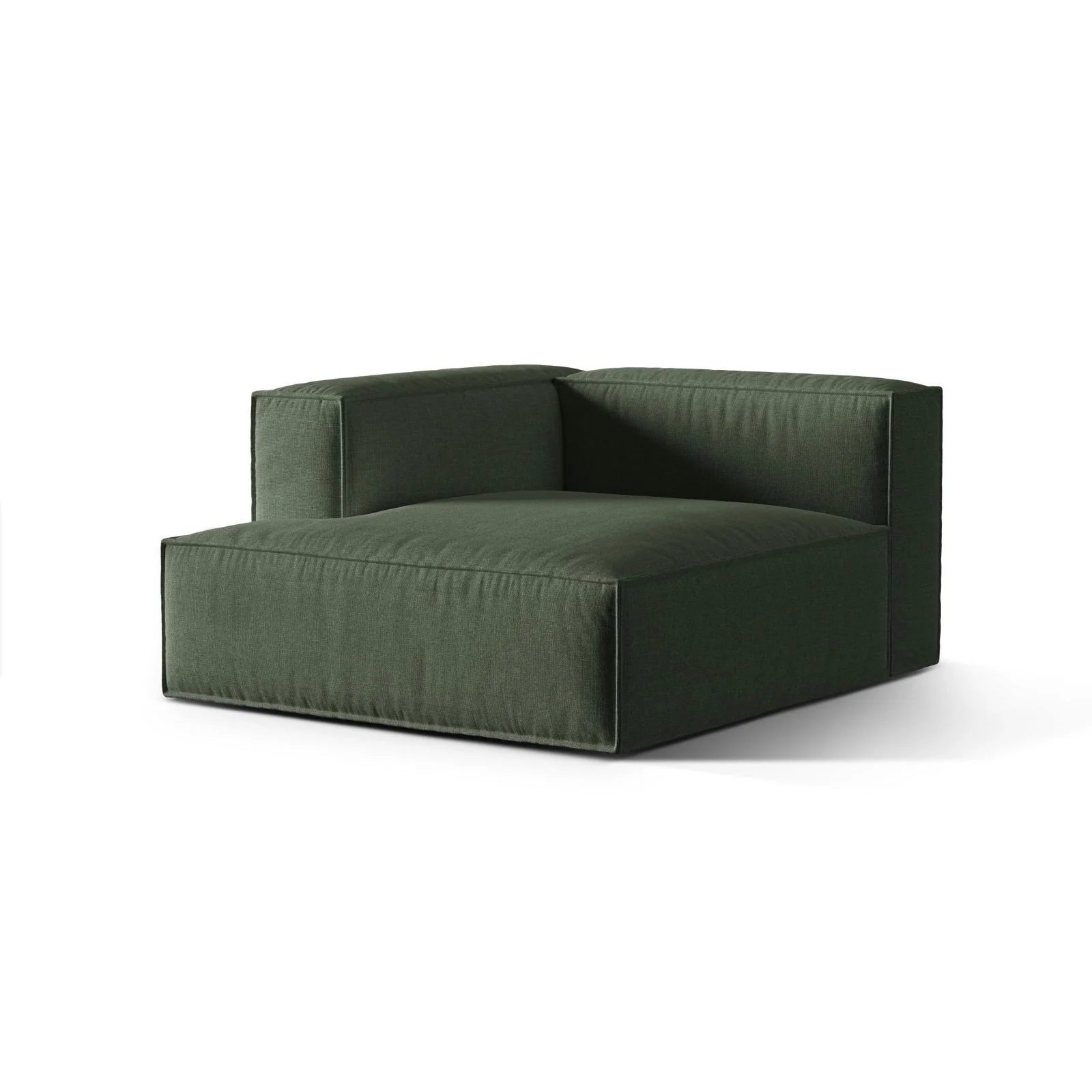 Nuria Modulares Sofa Sitzelement, Linke Seite, aus Samt, Boucle oder Strukturstoff, 147x127 cm - Image 18