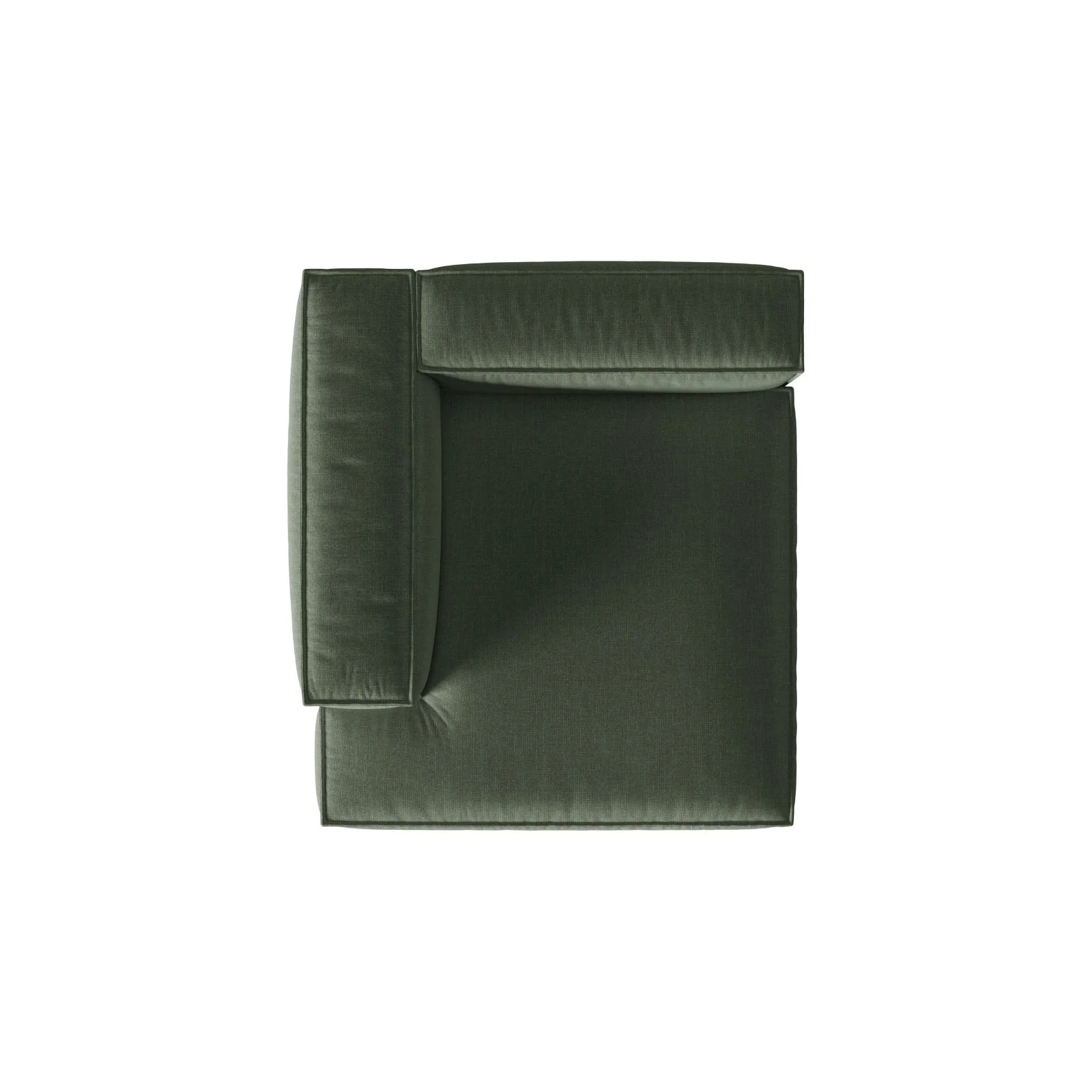 Nuria Modulares Sofa Sitzelement, Linke Seite, aus Samt, Boucle oder Strukturstoff, 147x127 cm - Image 20