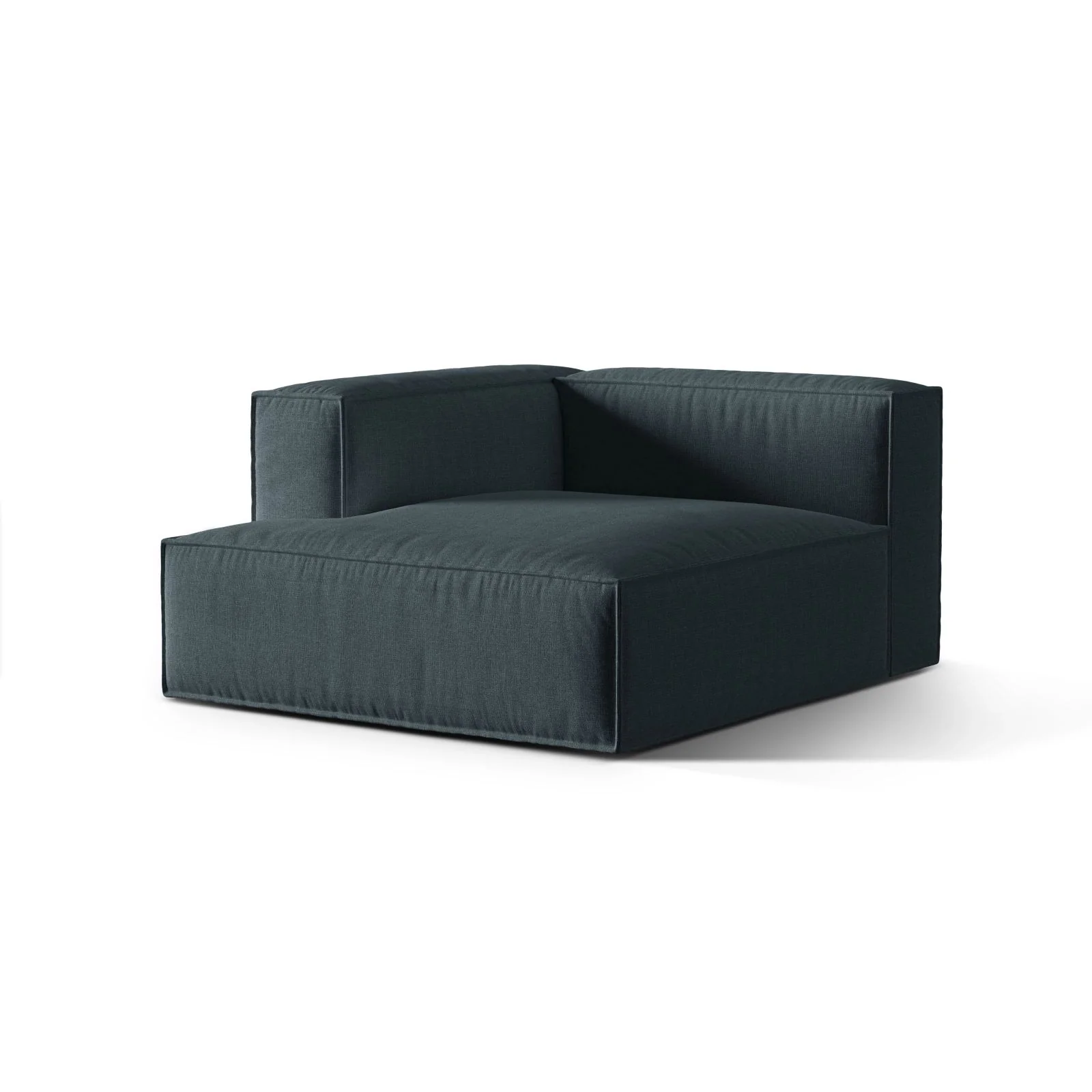 Nuria Modulares Sofa Sitzelement, Linke Seite, aus Samt, Boucle oder Strukturstoff, 147x127 cm - Image 23