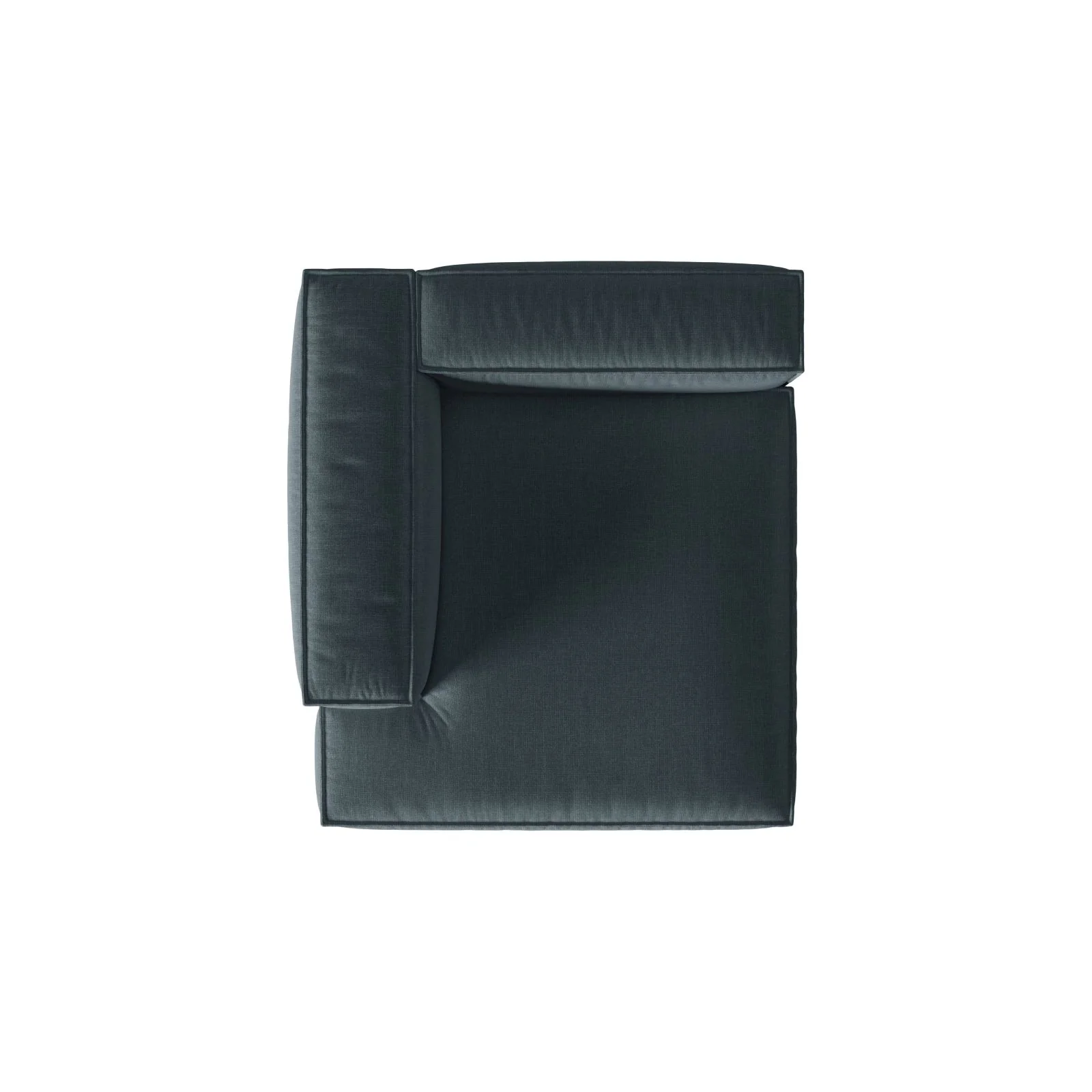 Nuria Modulares Sofa Sitzelement, Linke Seite, aus Samt, Boucle oder Strukturstoff, 147x127 cm - Image 25