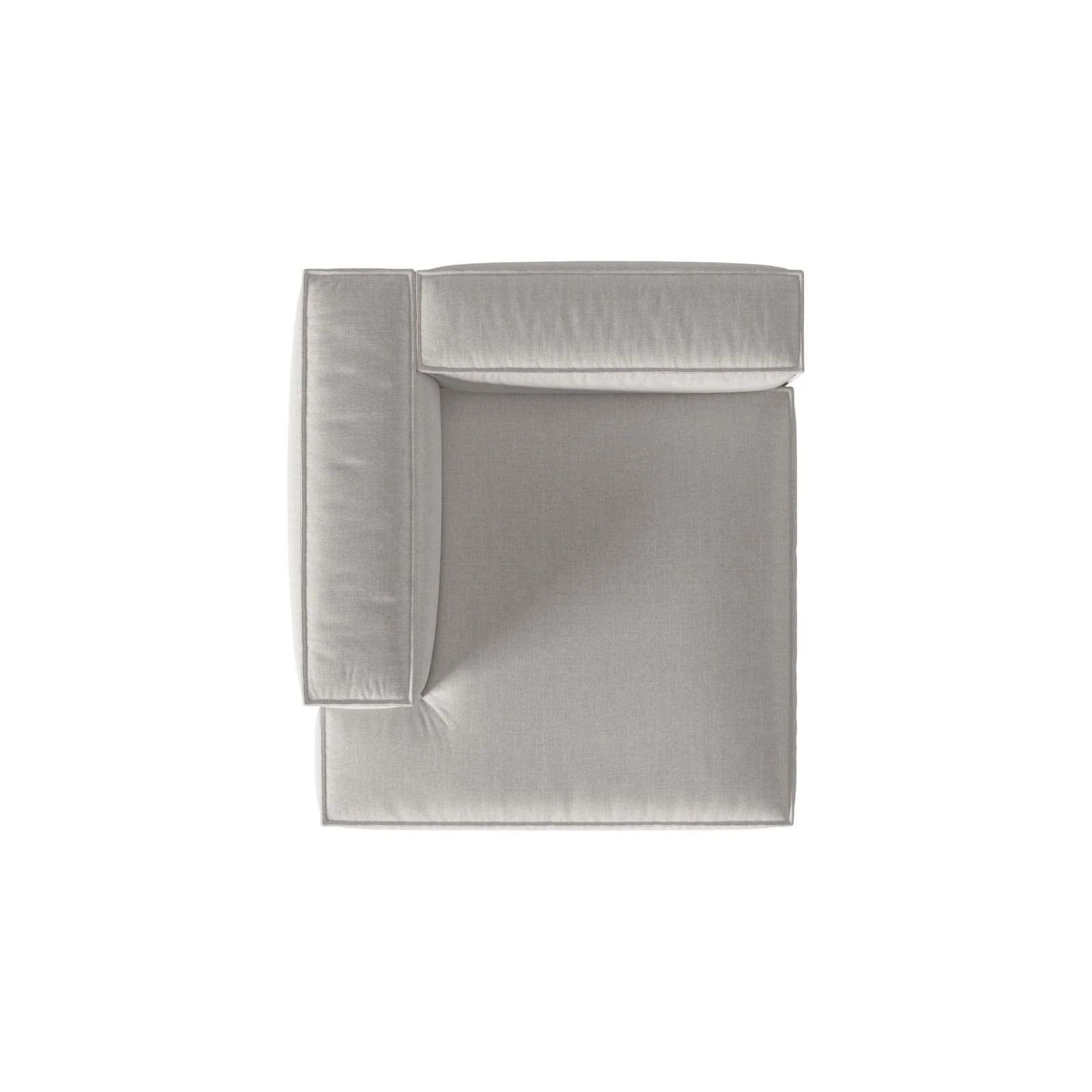 Nuria Modulares Sofa Sitzelement, Linke Seite, aus Samt, Boucle oder Strukturstoff, 147x127 cm - Image 30