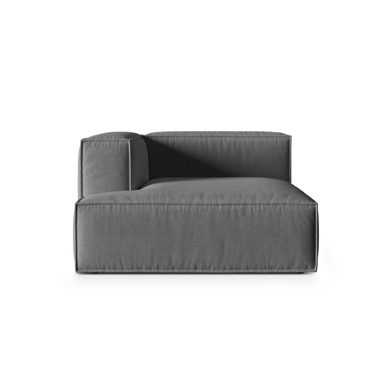 Nuria Modulares Sofa Sitzelement, Linke Seite, aus Samt, Boucle oder Strukturstoff, 147x127 cm - Image 31