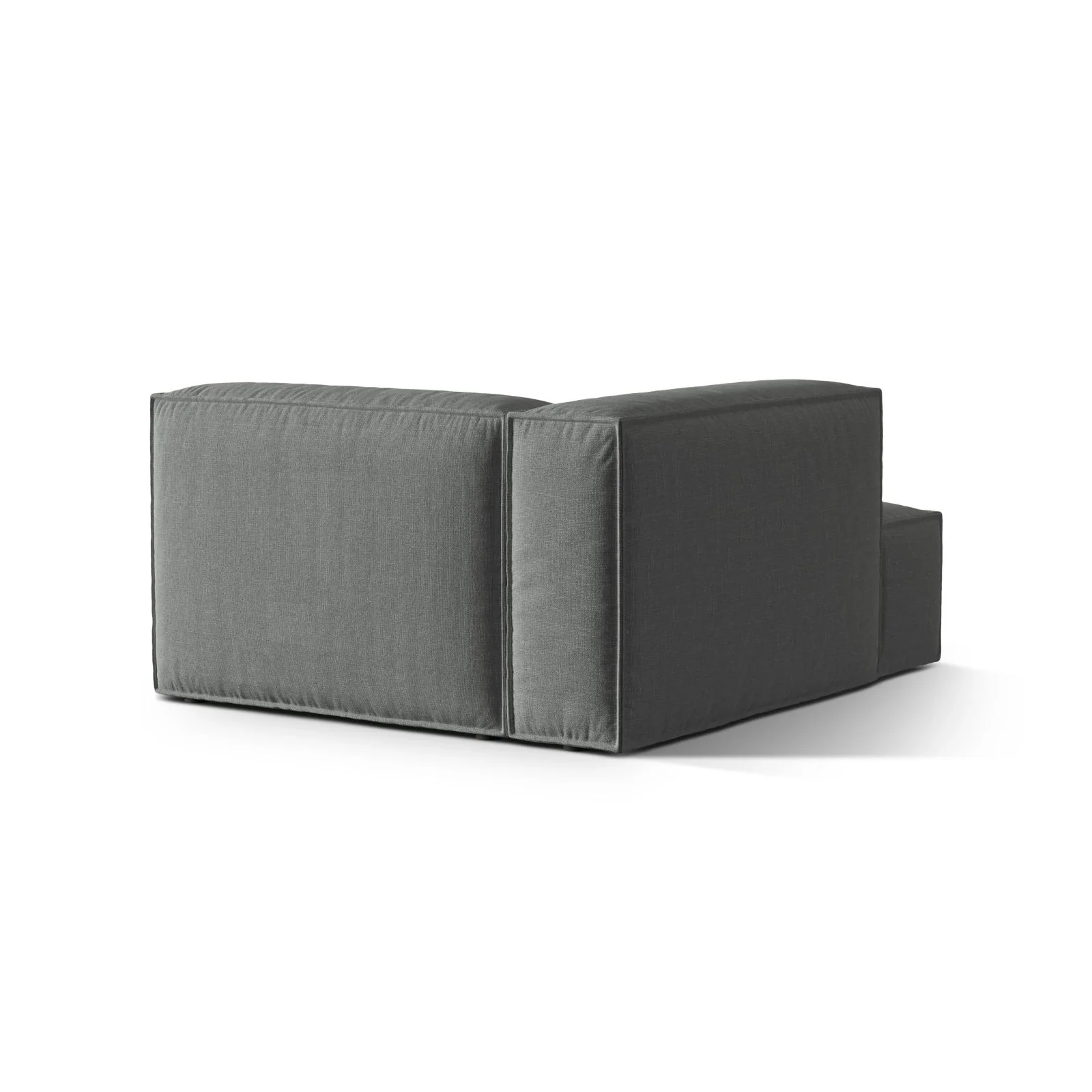 Nuria Modulares Sofa Sitzelement, Linke Seite, aus Samt, Boucle oder Strukturstoff, 147x127 cm - Image 34
